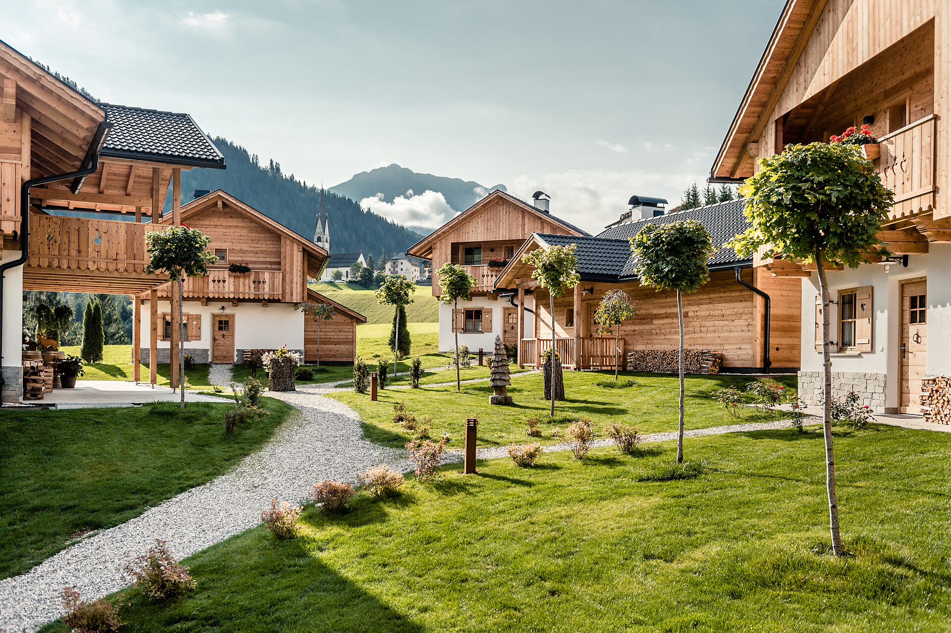 Pradel Dolomites with the Heiligkreuzkofel in summer