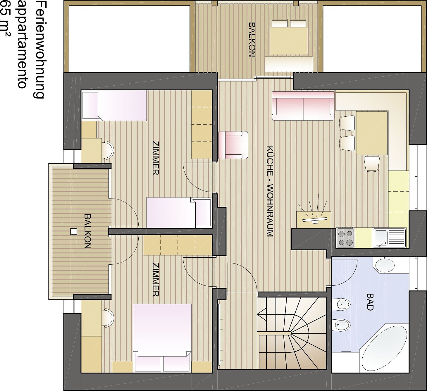 Grundriss Wohnung 5