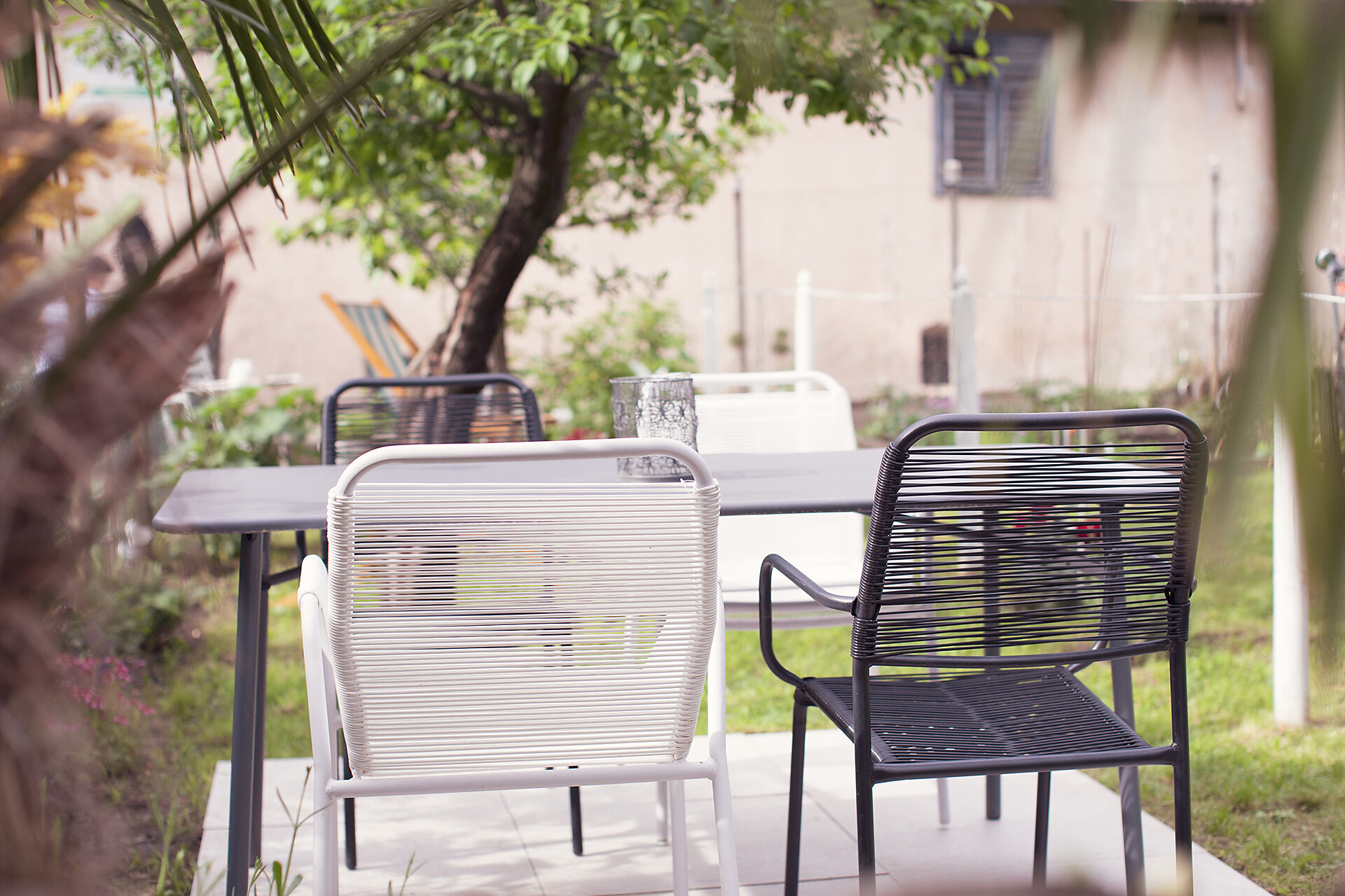 Small garden with barbecue facilities