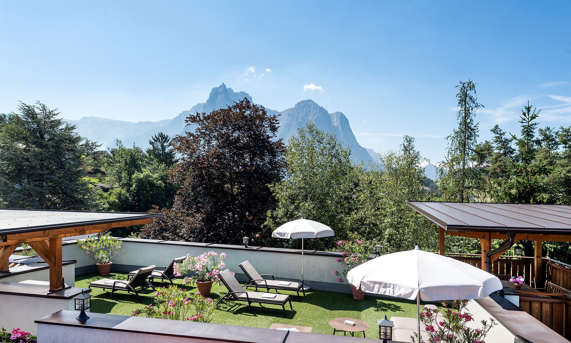 Panoramic rooftop terrace with barbeque grill