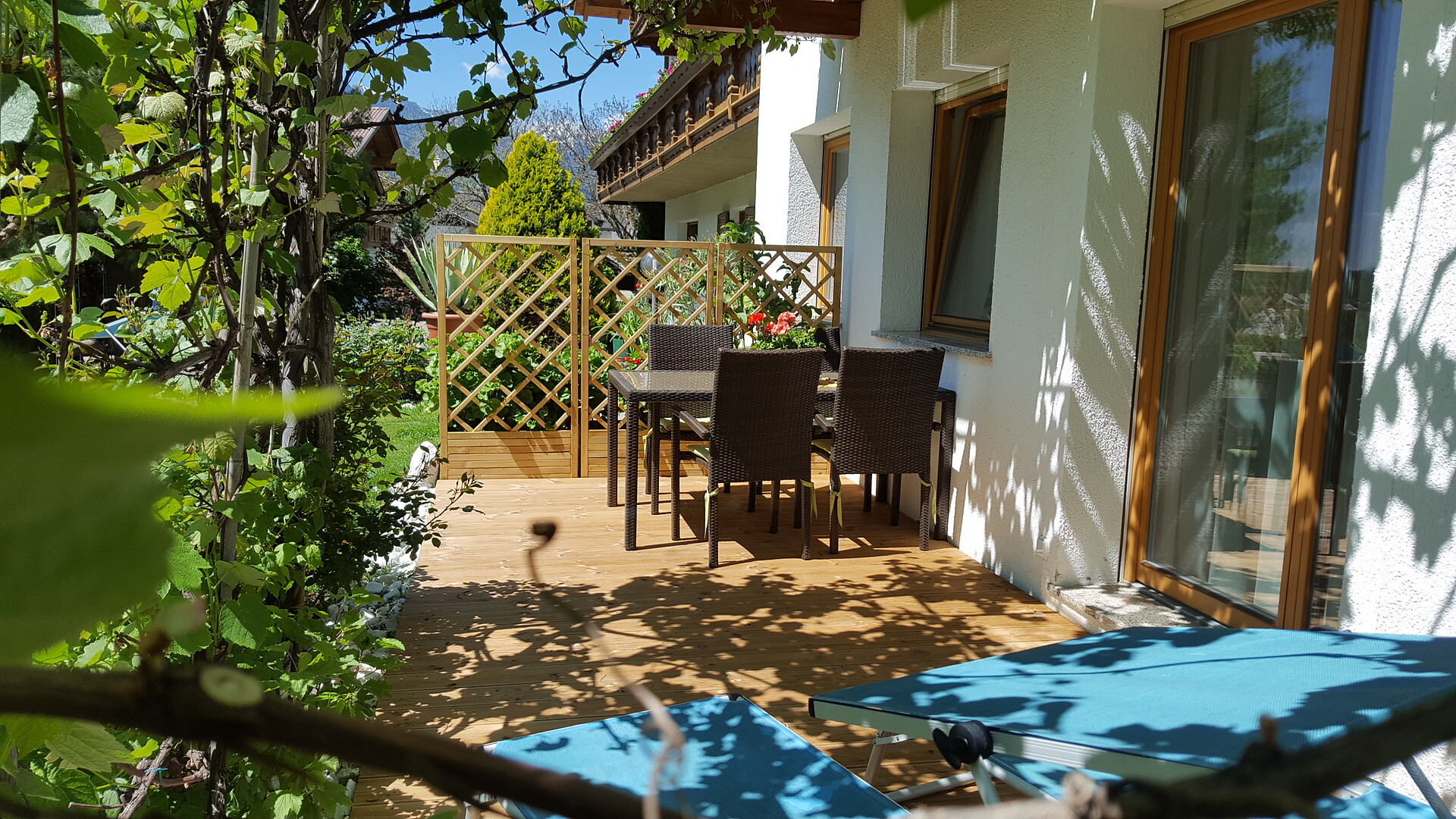 Terrasse des Appartements Nr. 1