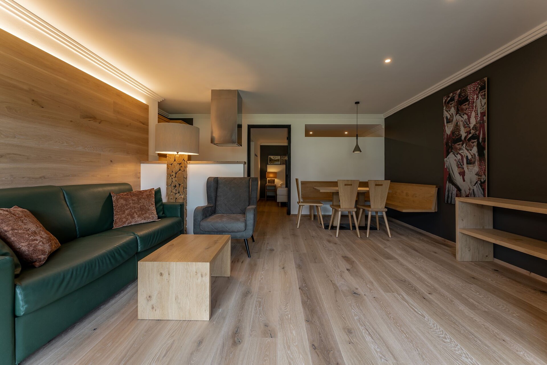 Chalet Tschafon Typ A Wohnraum