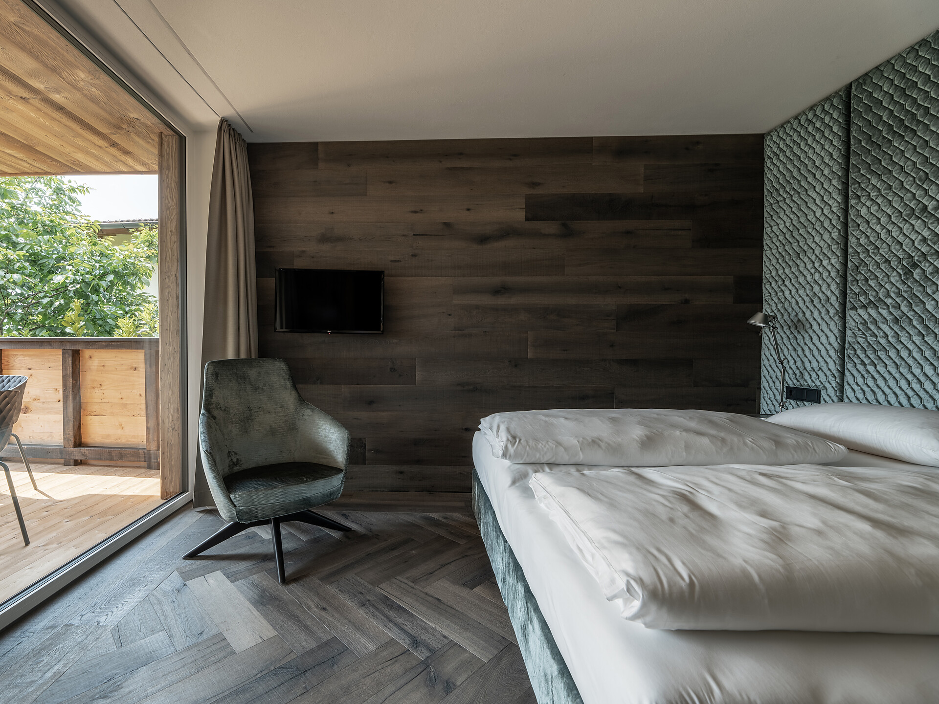 Appartement Chalet Typ E1 Euringer Schlafzimmer