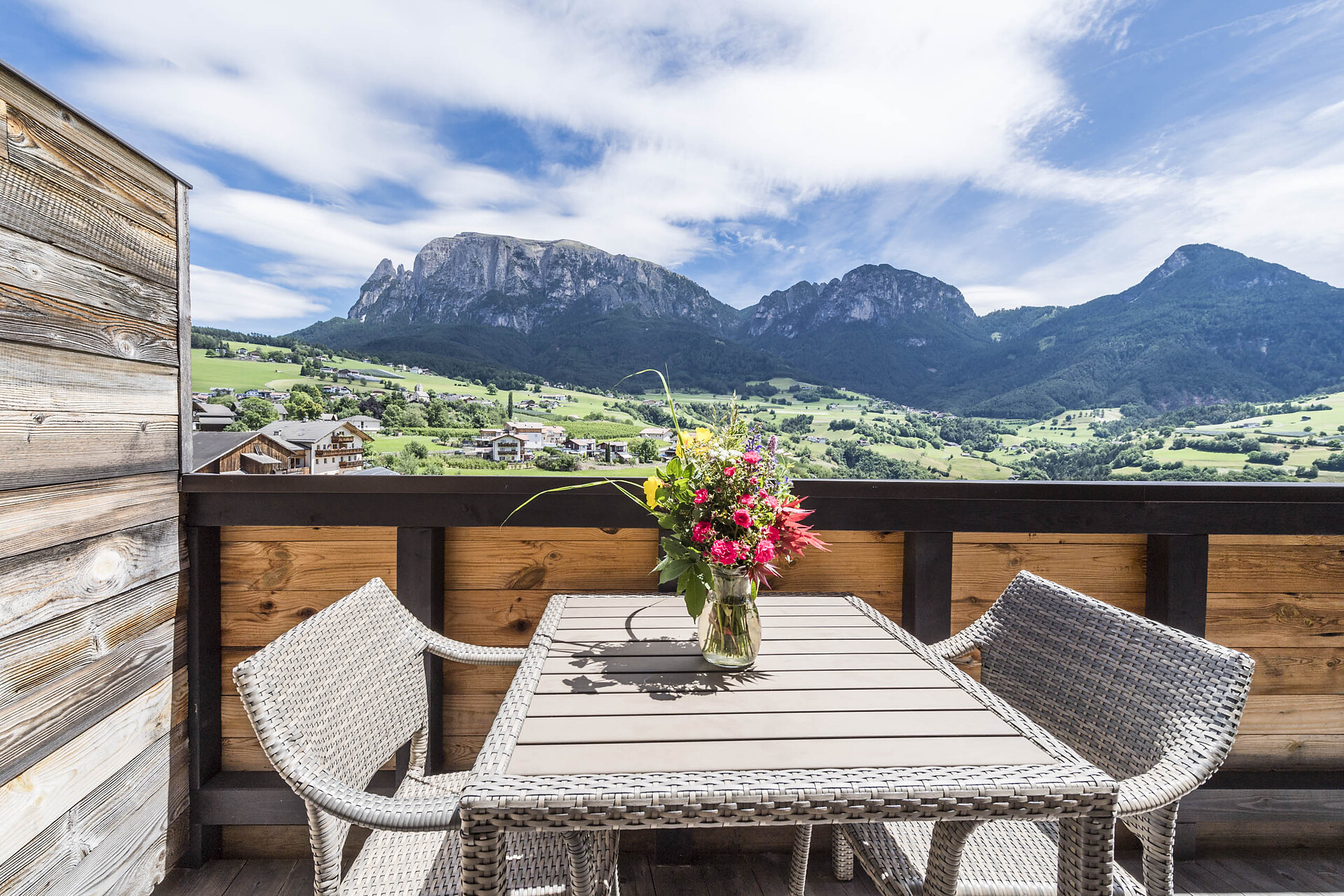Balkon mit Schlernblick