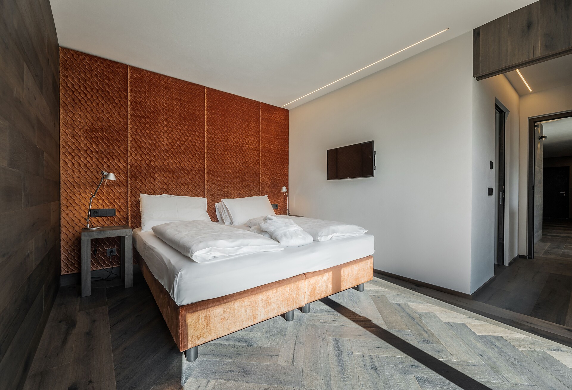 Appartement Typ D Seiser Alm Schlafzimmer 1