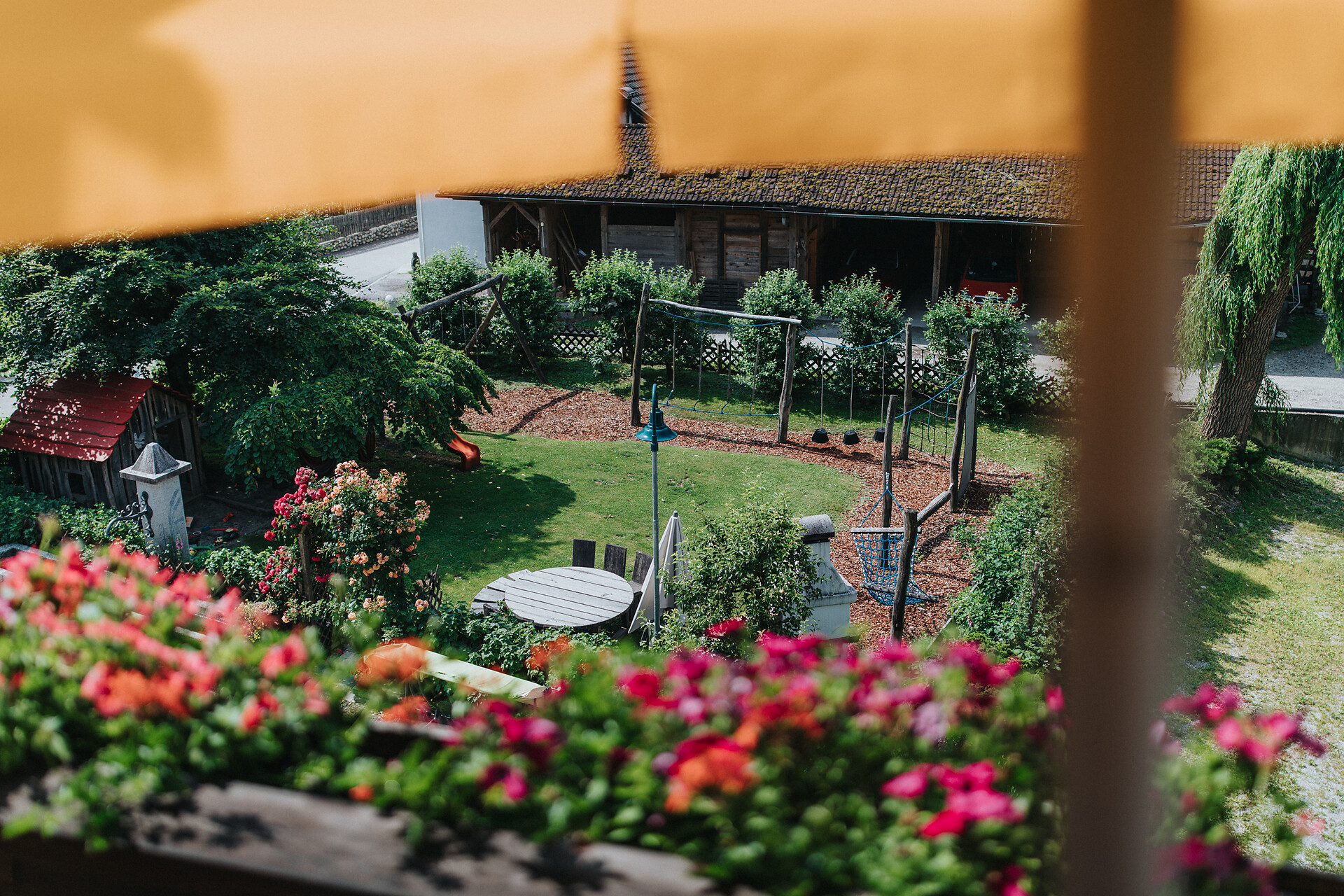 view from the balcony