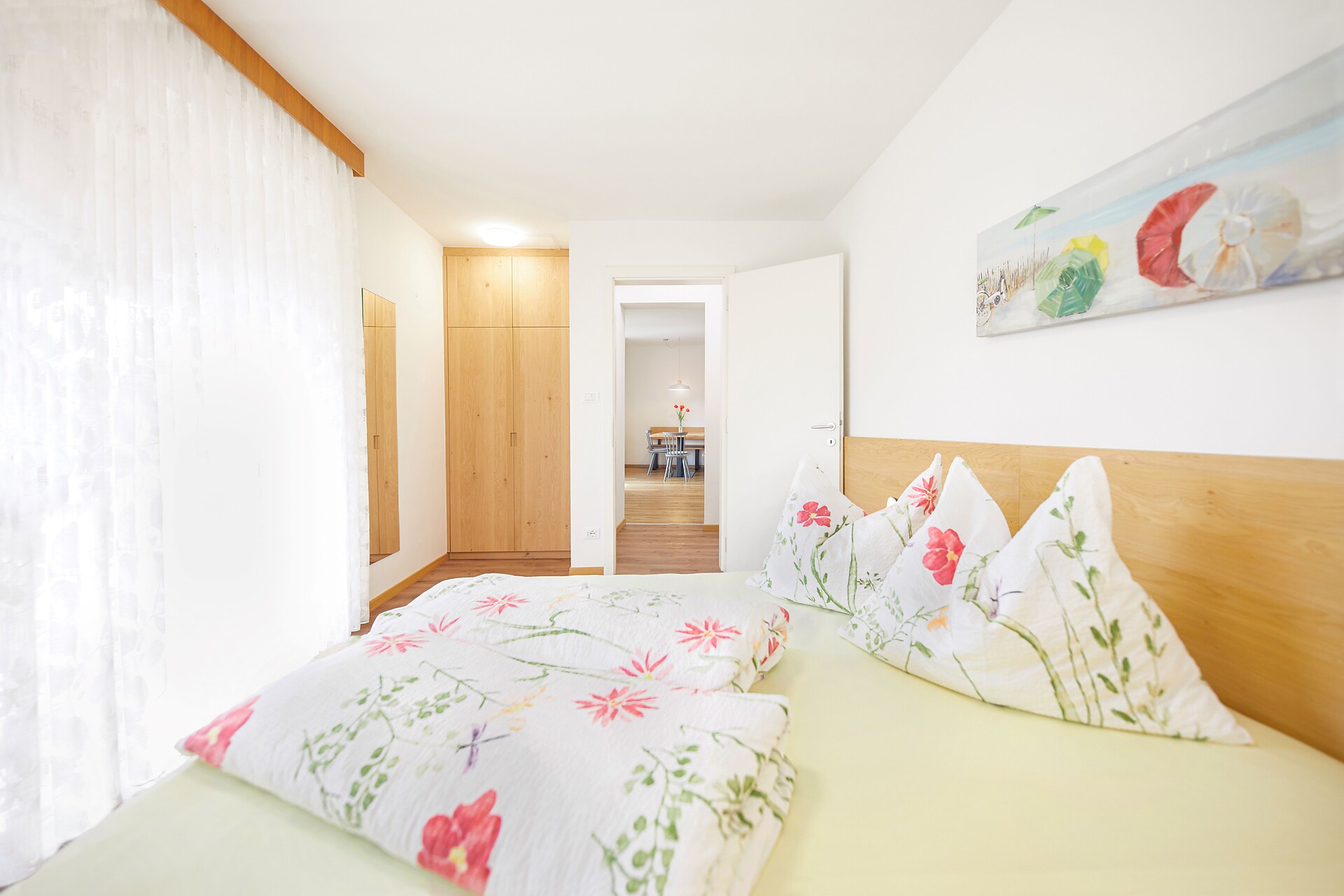 holiday flat with two separate bedrooms
