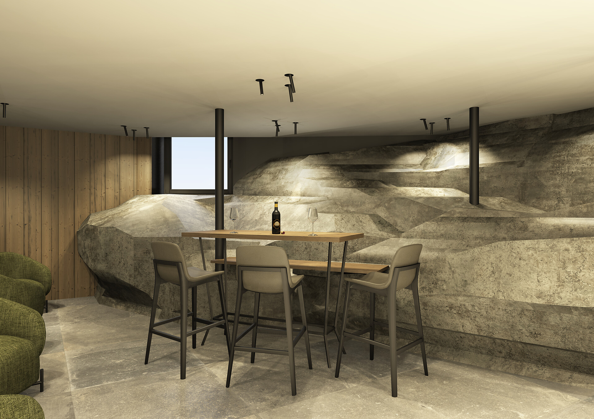 La sala roccia Sala ricreativa per i nostri ospiti