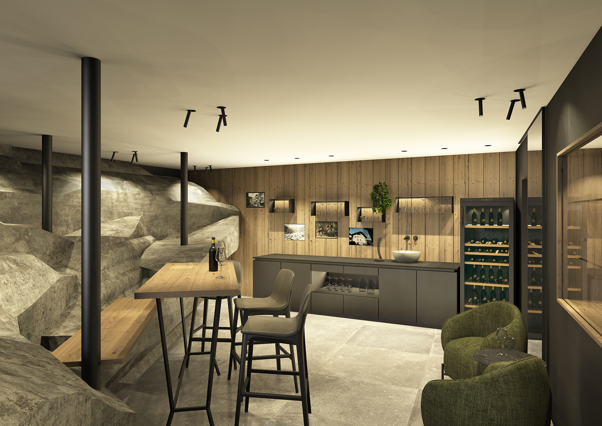 La sala roccia Sala ricreativa per i nostri ospiti