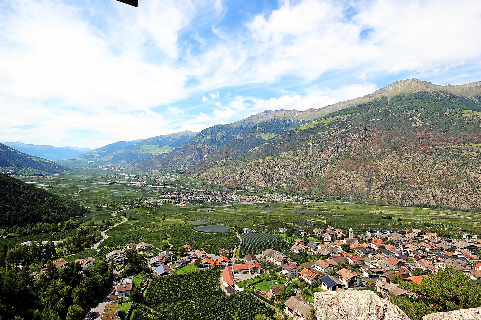 panoramic view Vinschgau