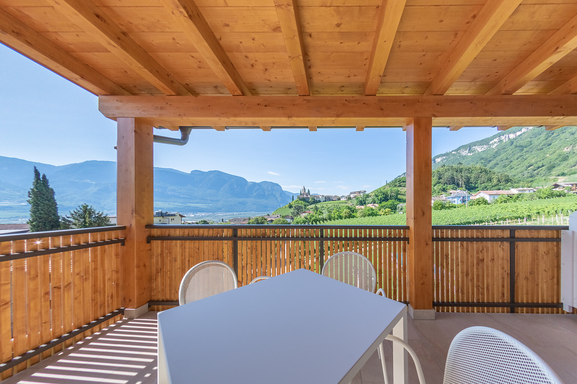 Aussicht Terrasse Wohnung Bletterbach