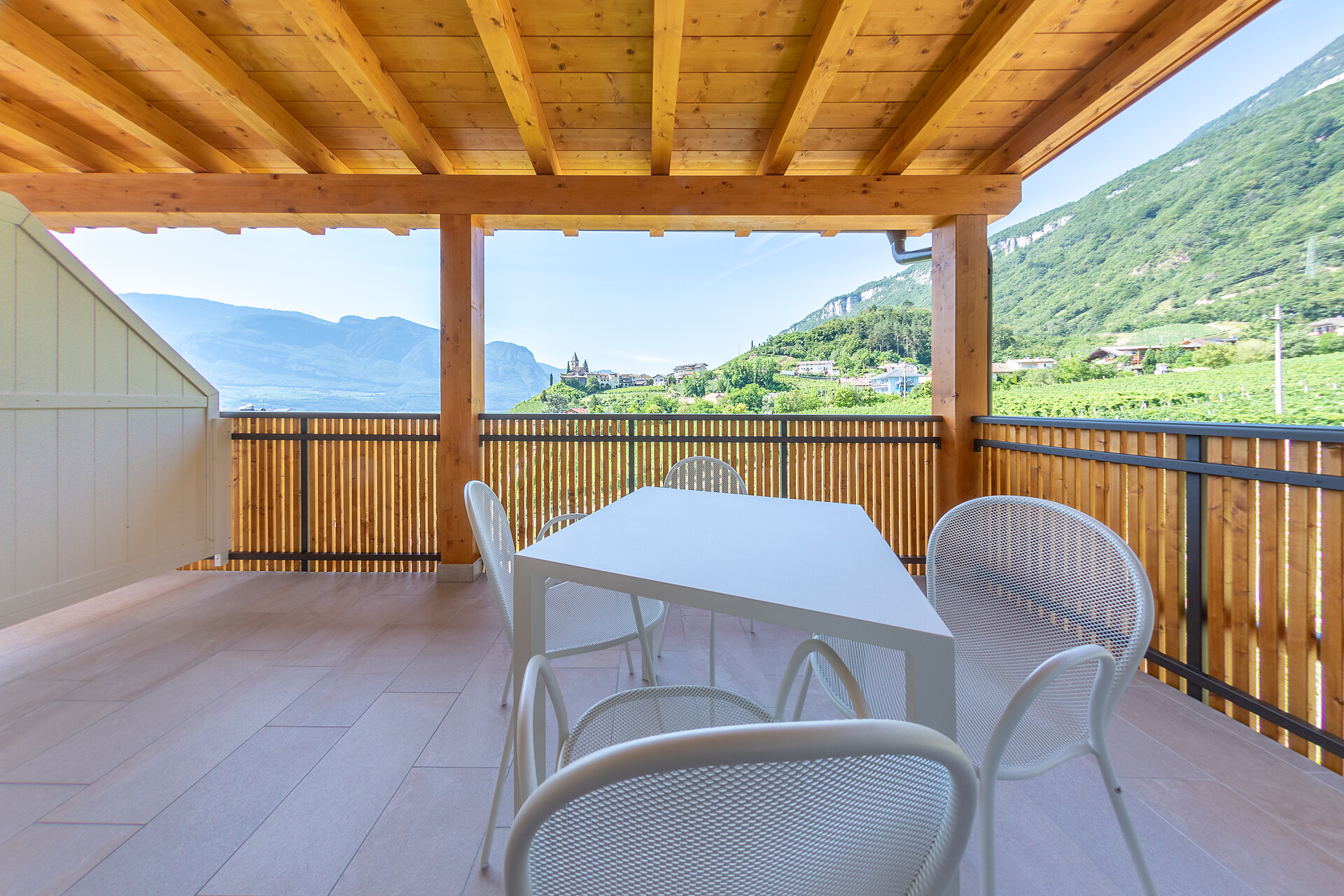 Aussicht Terrasse Wohnung Kastelaz