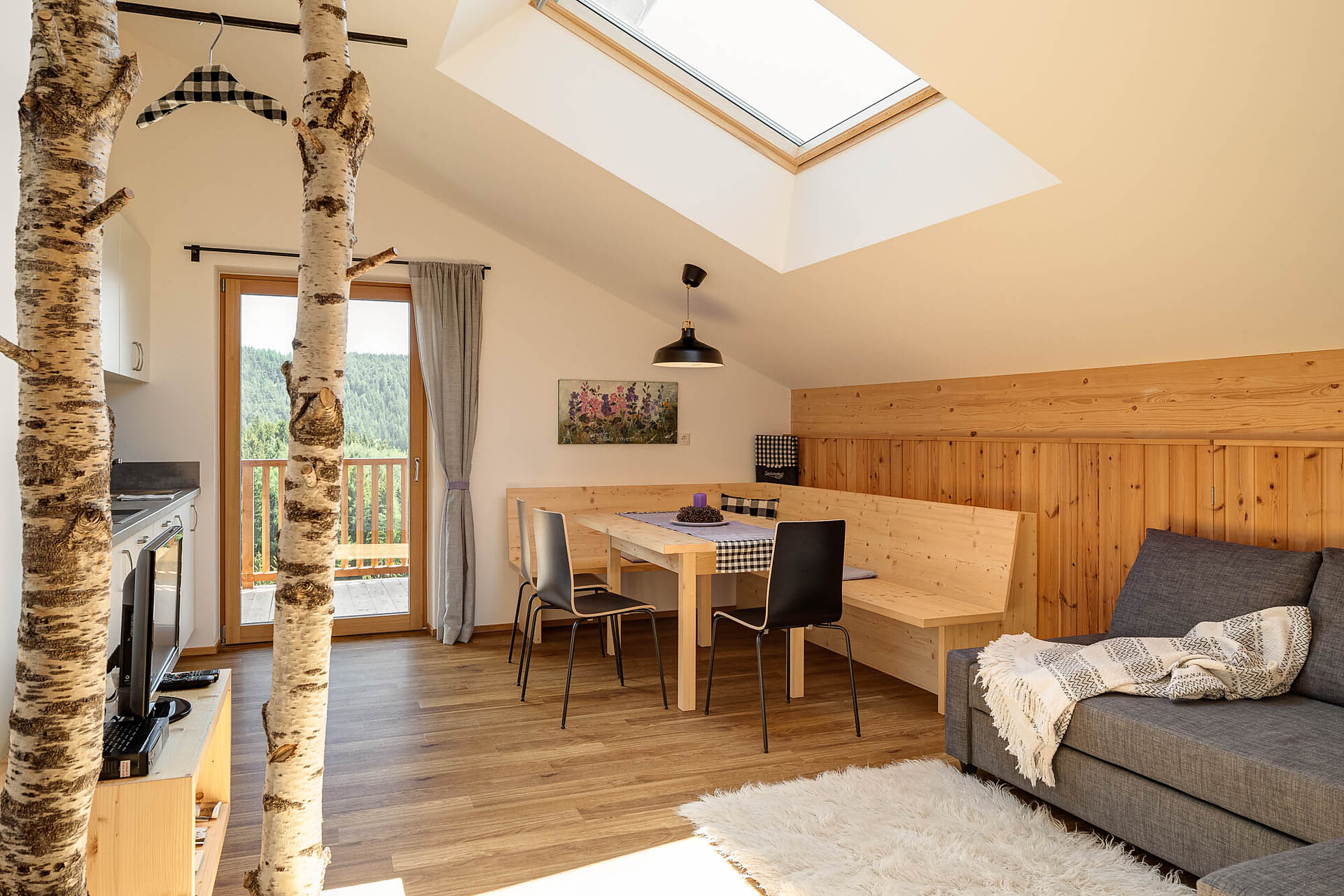 cosy apartments with elemants from nature