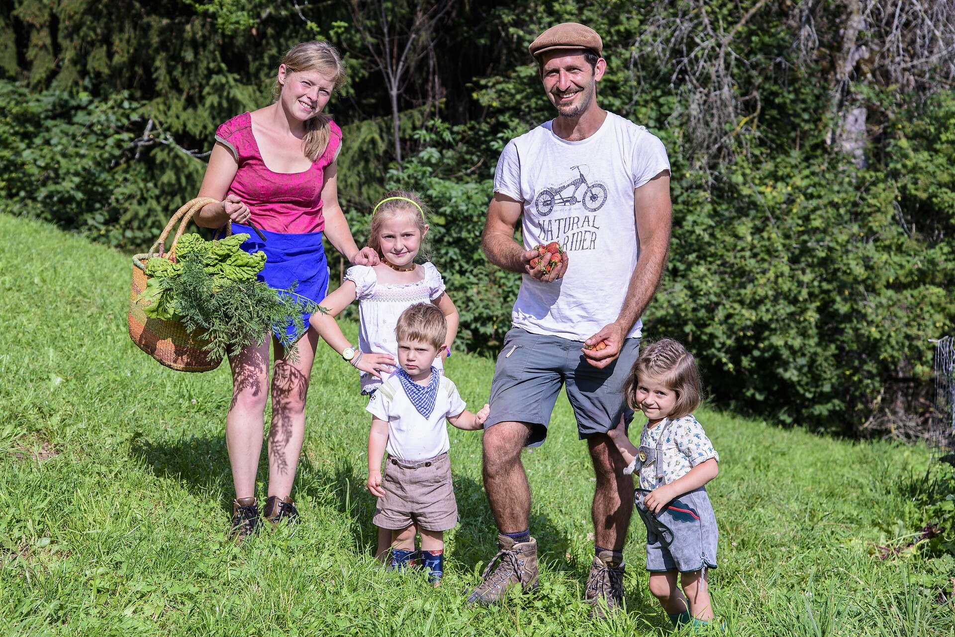 Family Laner from the Spitaler Farm in Verano, South Tyrol