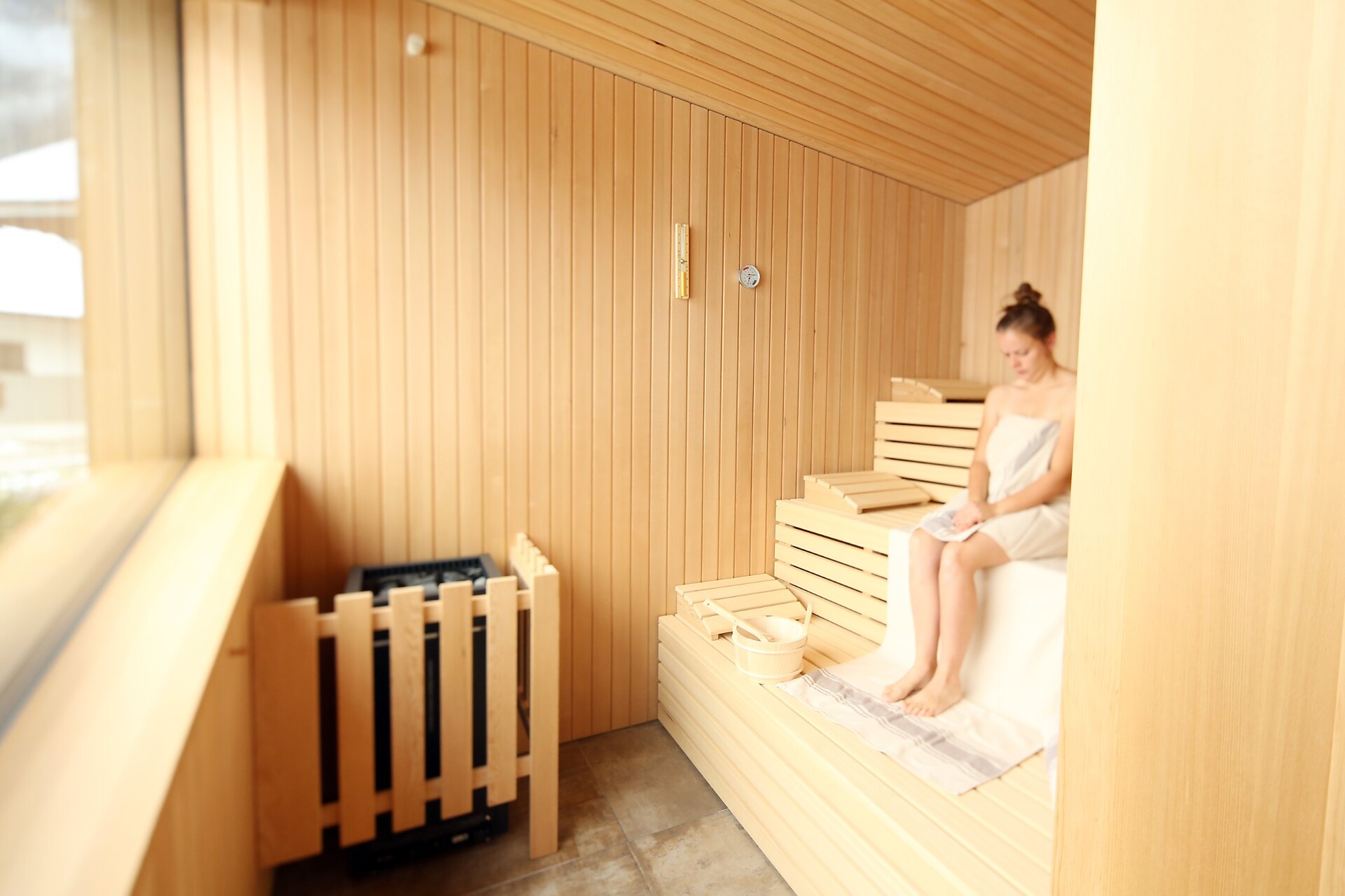 Sauna con vista panoramica