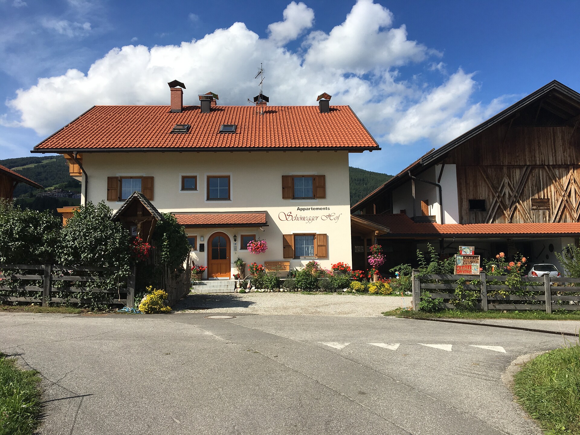 Schöneggerhof Olang/Kronplatz/Dolomiten/Ferienwohnungen/Hofurlaub/Südtirol/Pustertal