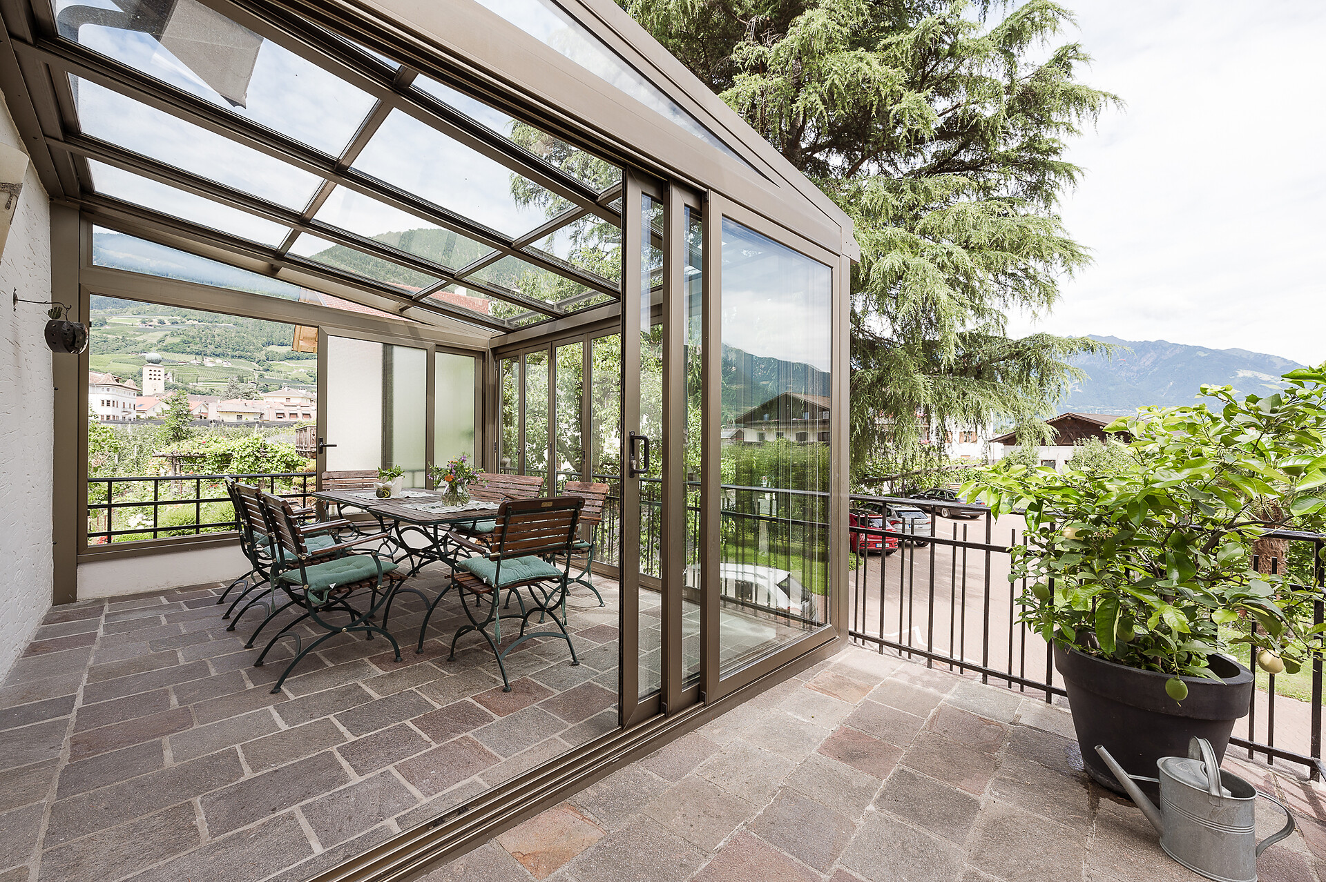 Terrasse Champagner