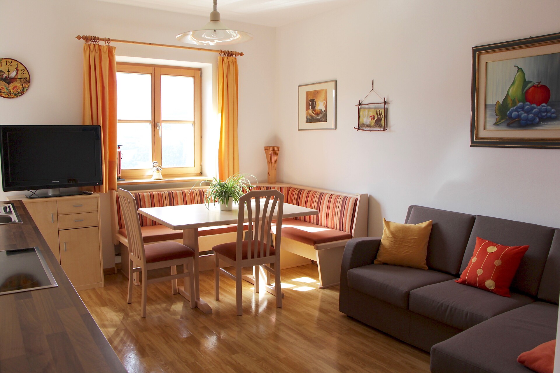 Wohnzimmer Große Ferienwohnung