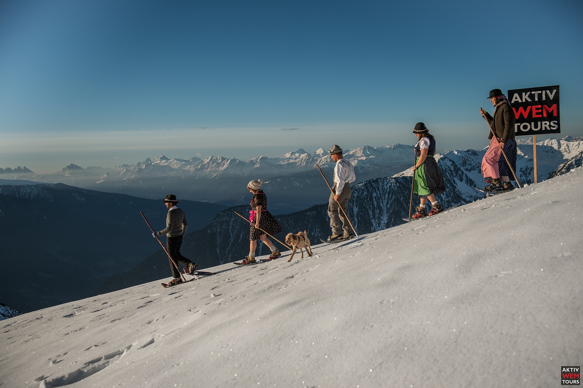 Schneeschuhwandern in den Bergen.... und Schnee haben wir meist mehr als genug!