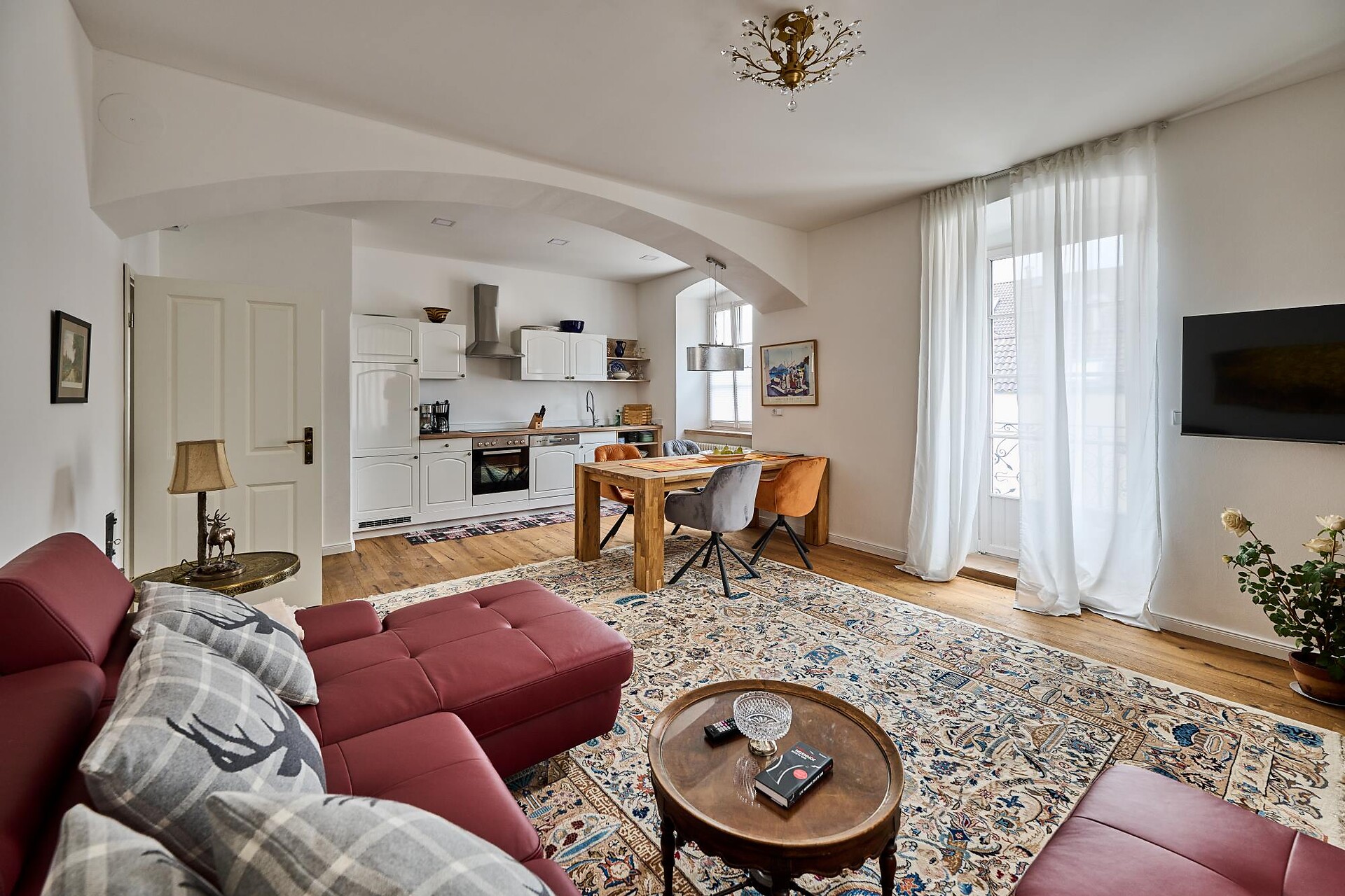 soggiorno e cucina,  1°piano