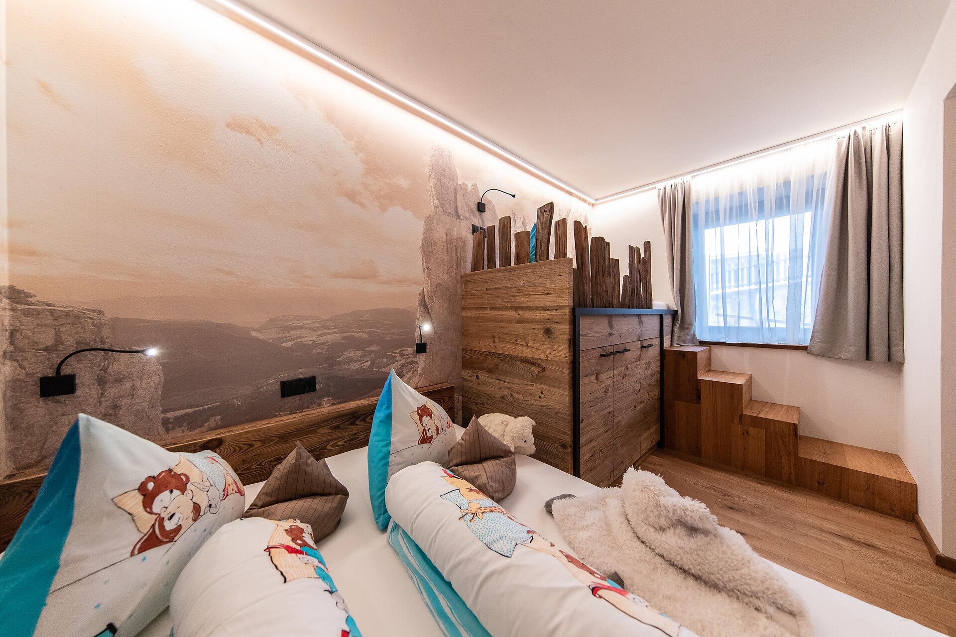 2. Schlafzimmer Sonnleiten Dolomiten Residence