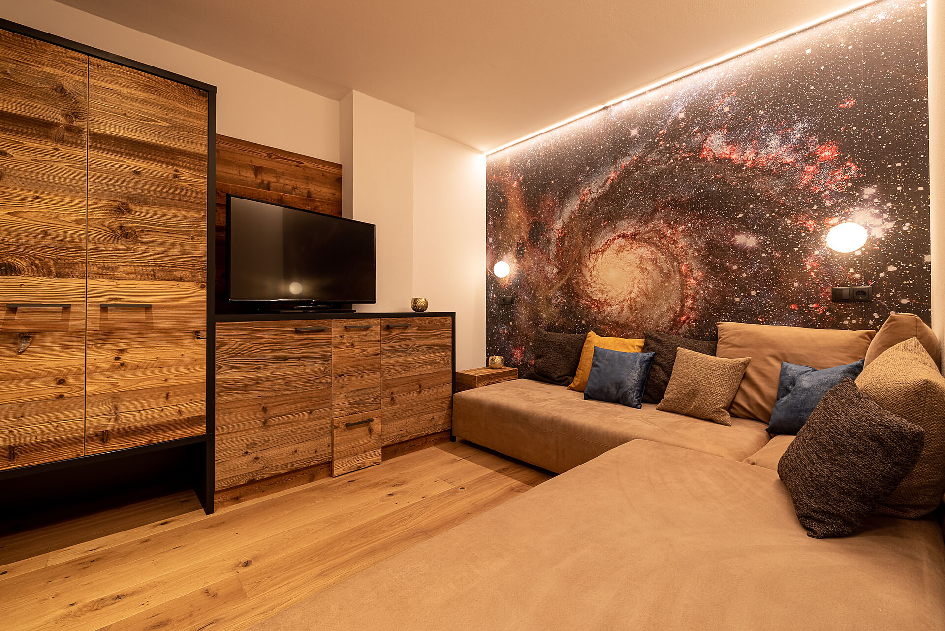 Couchzimmer Sonne, Mond und Sterne MIT Homeplanetarium