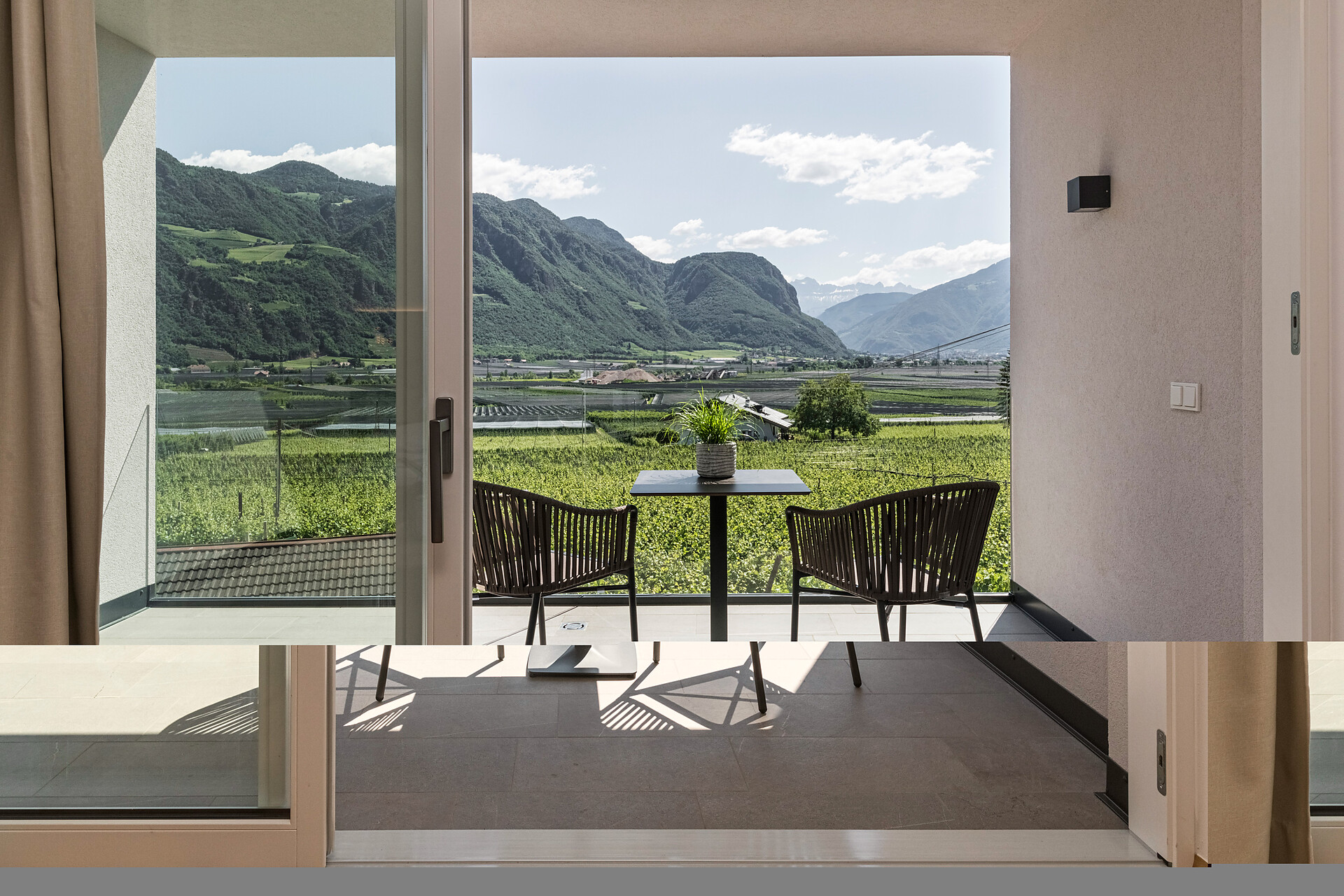 View from the terrace of the suite