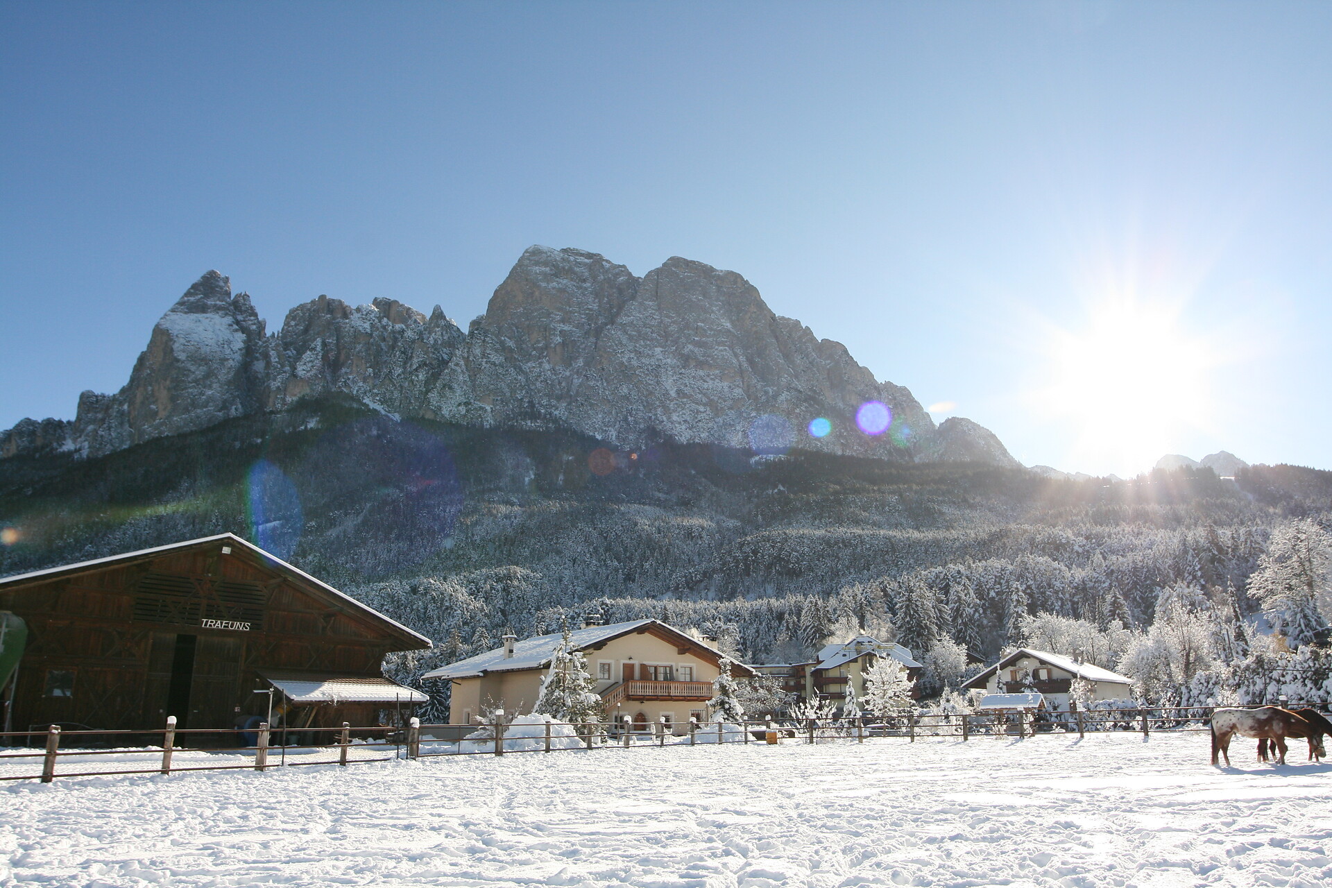 inverno sulle Dolomiti
