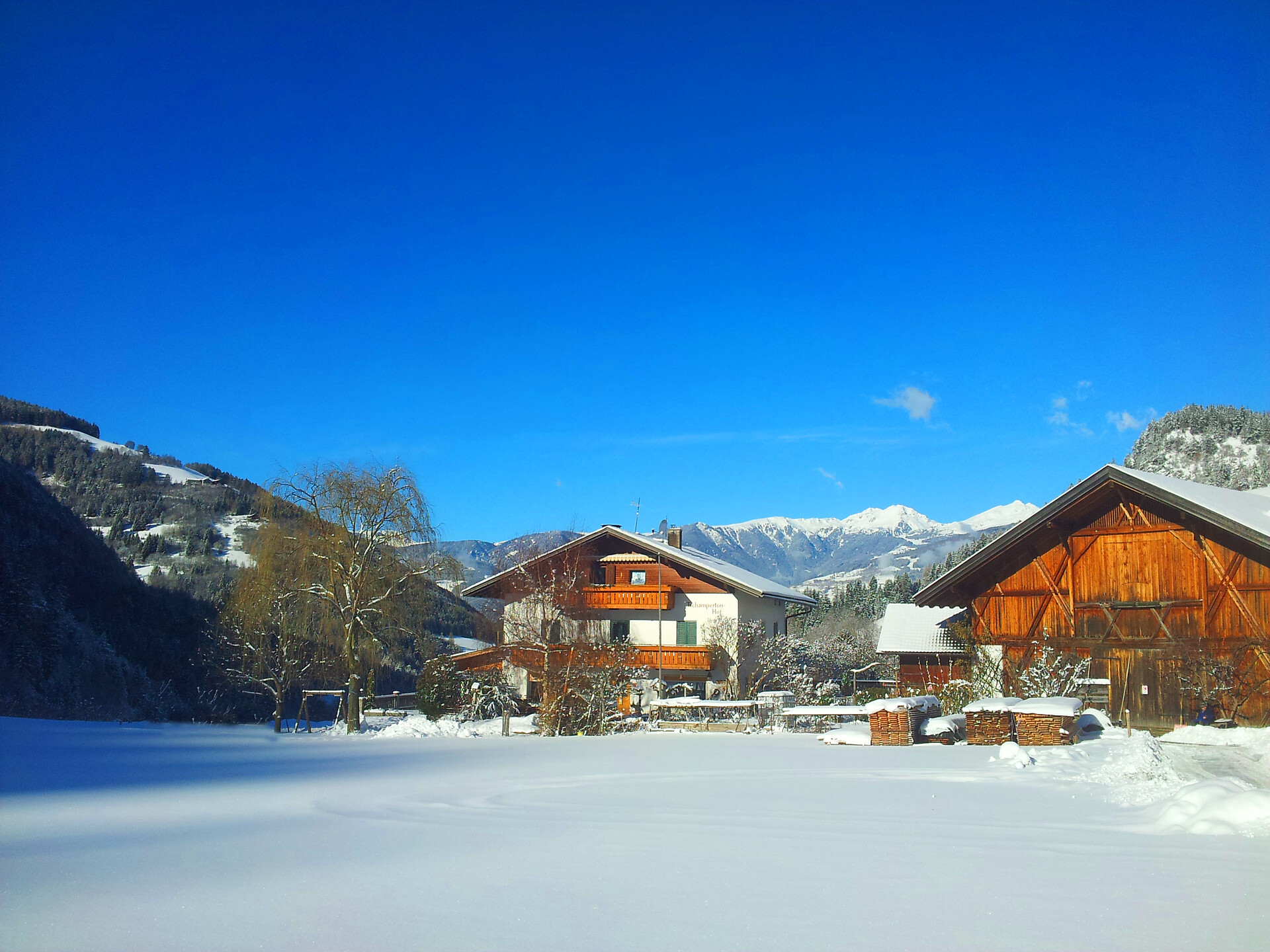 Tschampertonhof Winter