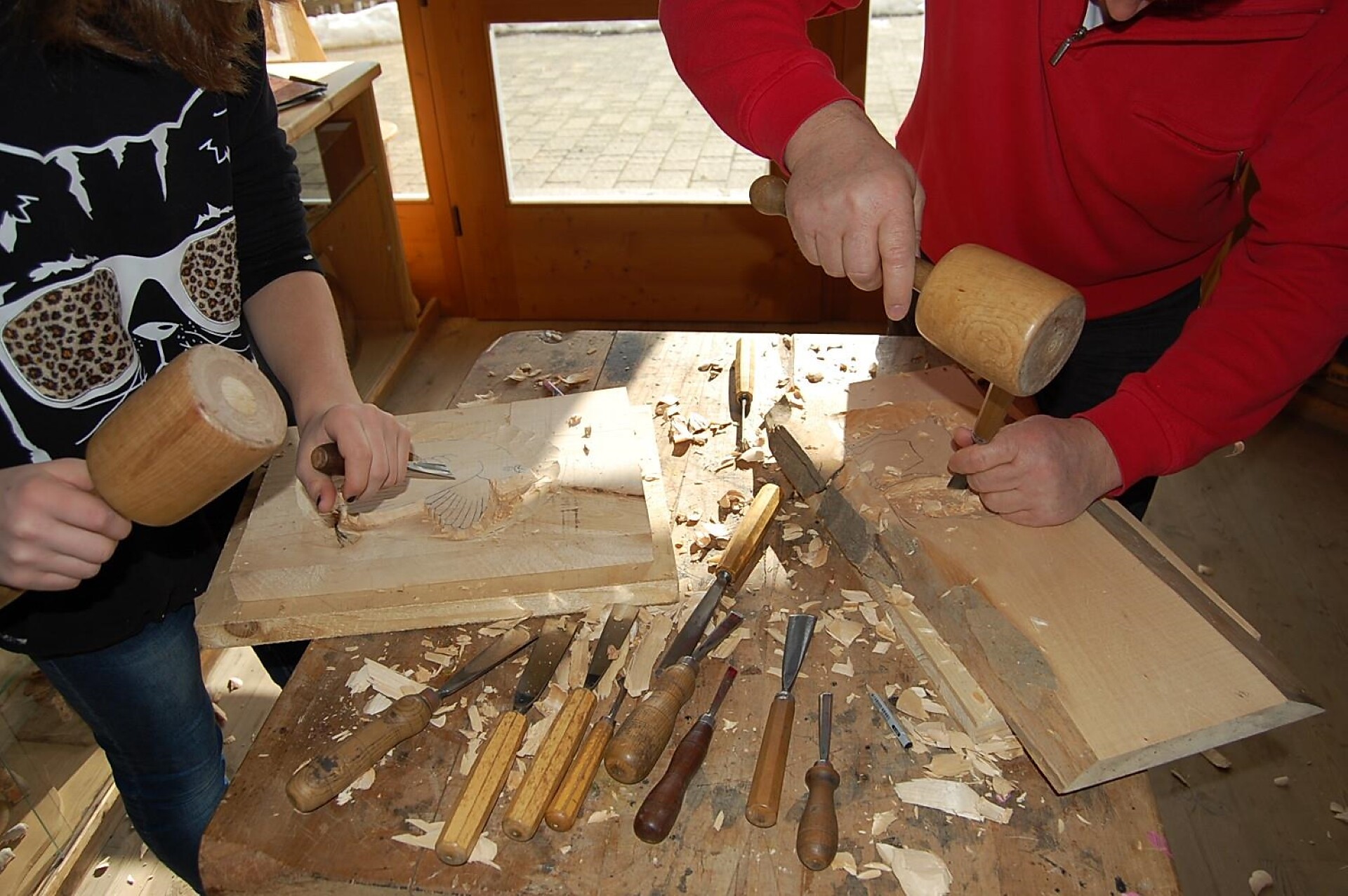 work with wood