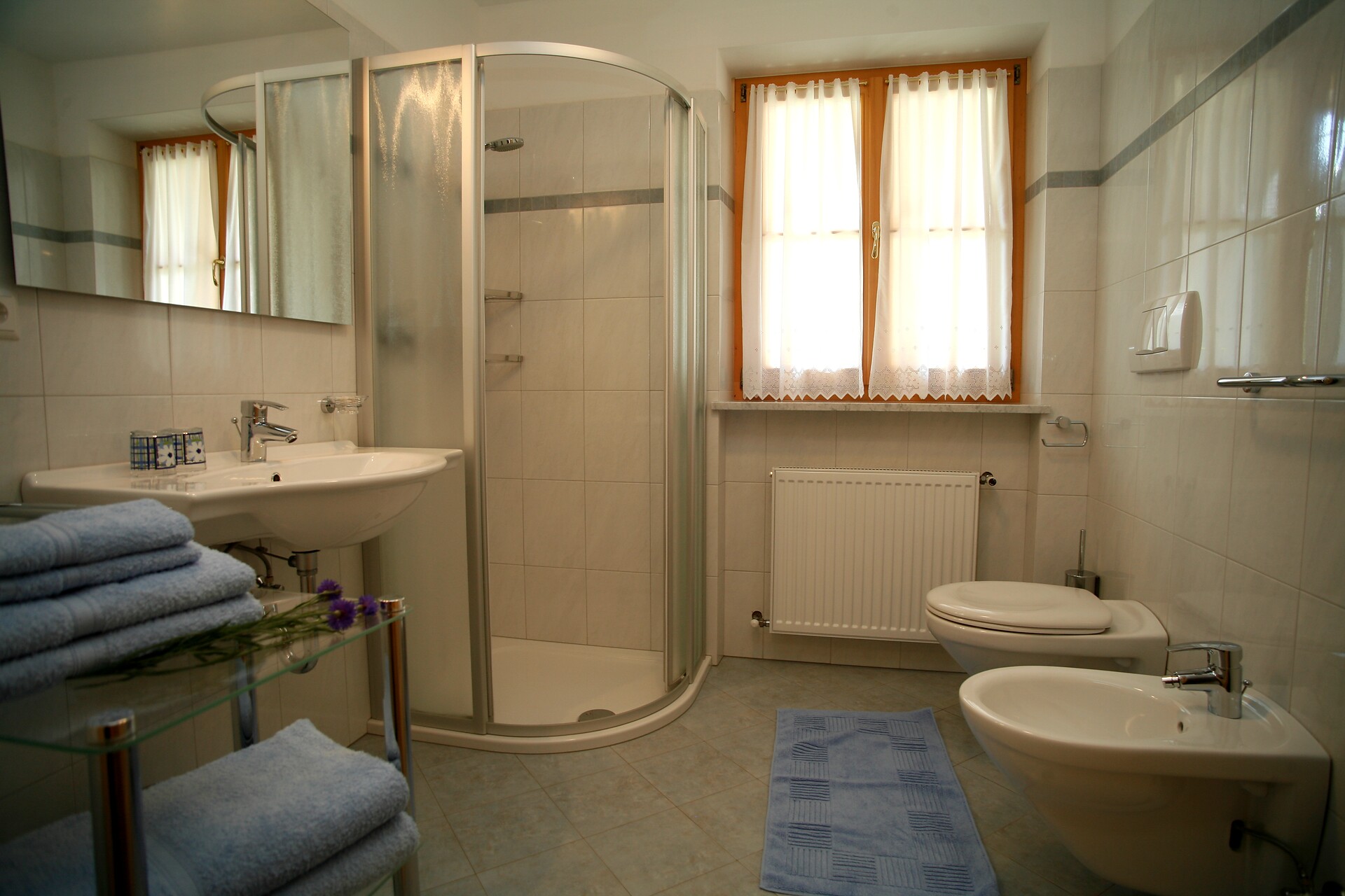spacious bathroom