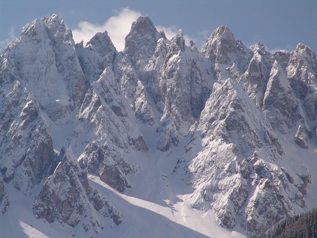 monte baranci d'inverno