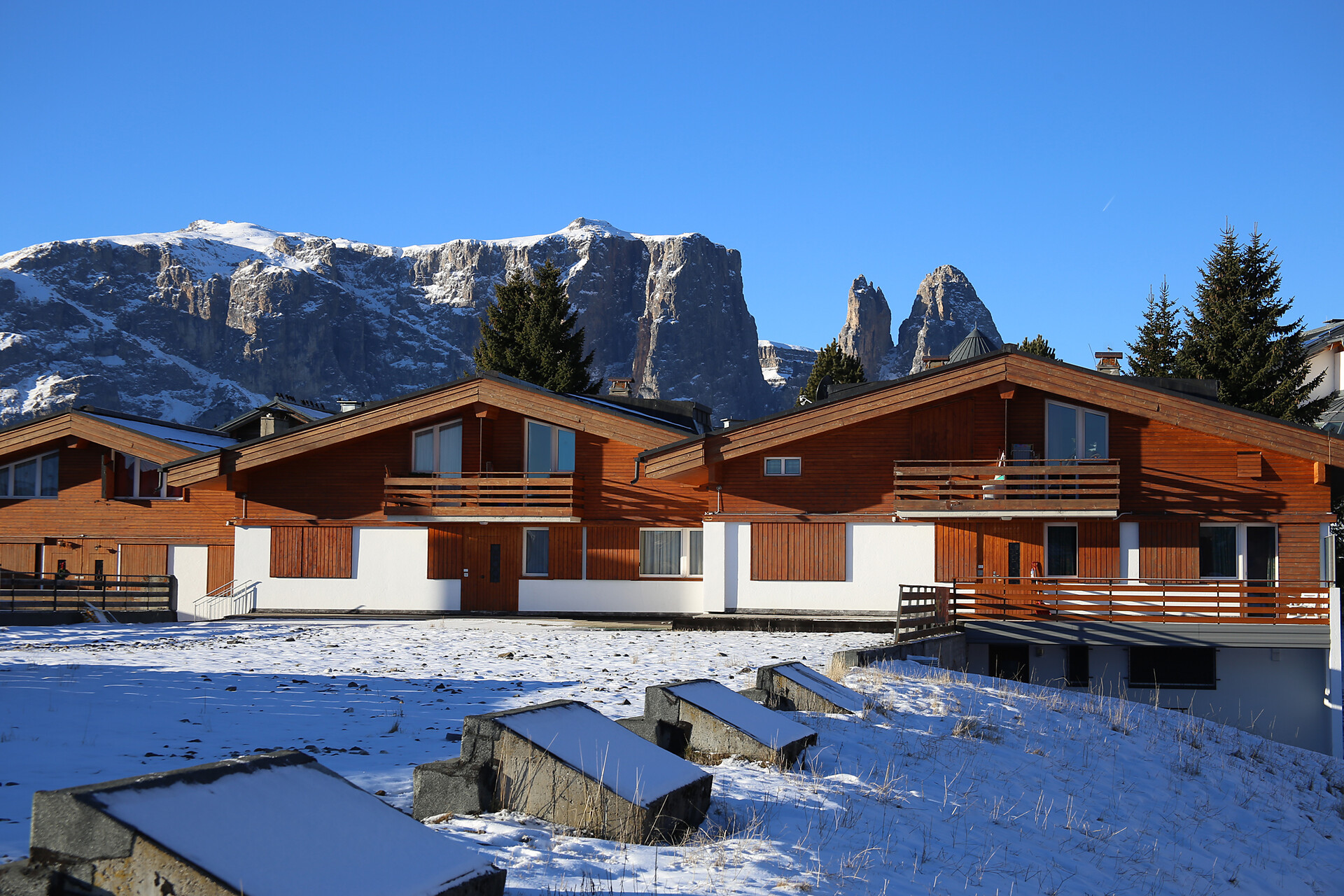 Tourist Center Obexer in winter