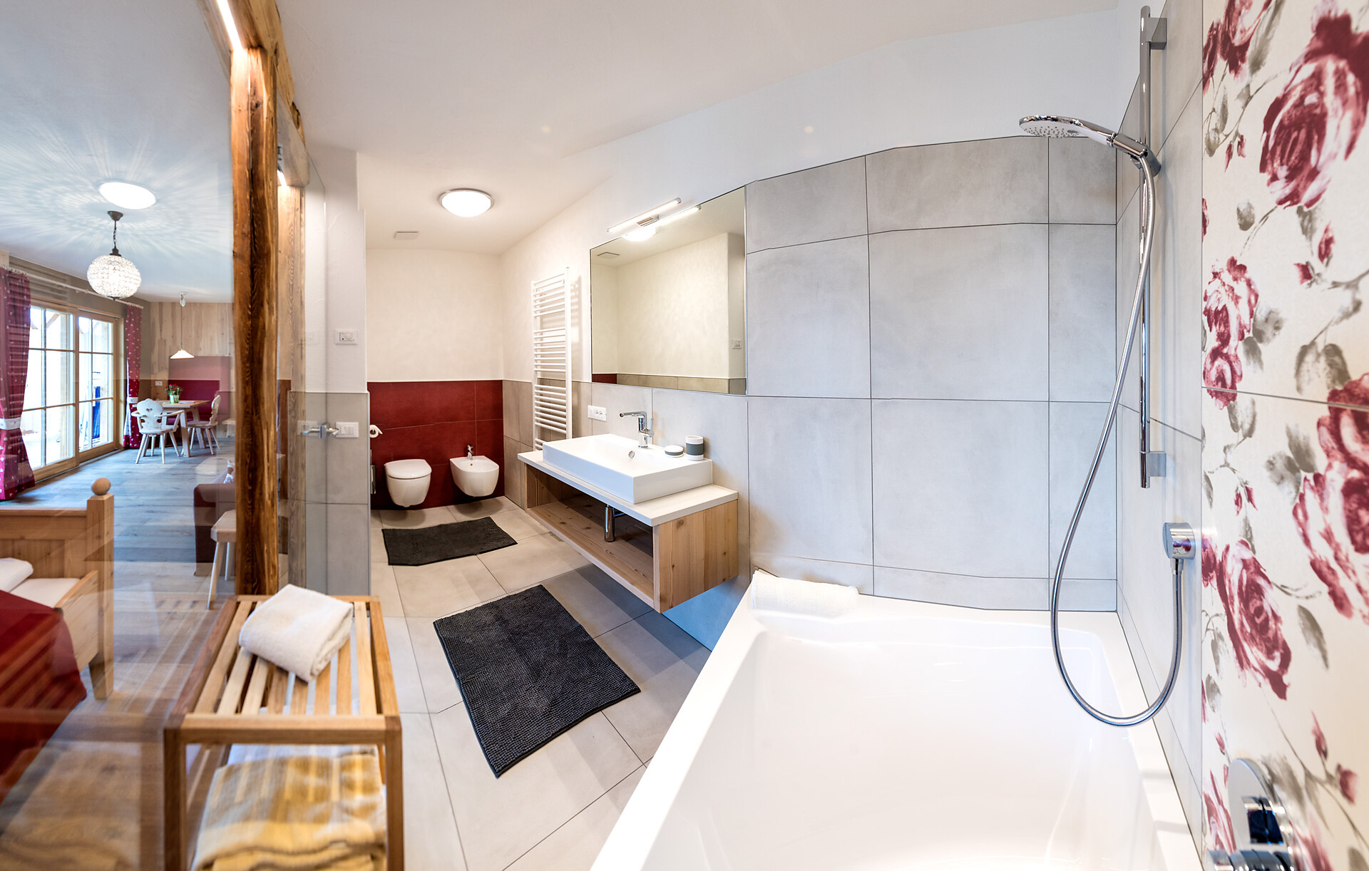 Ferienwohnung mit großer Badewanne