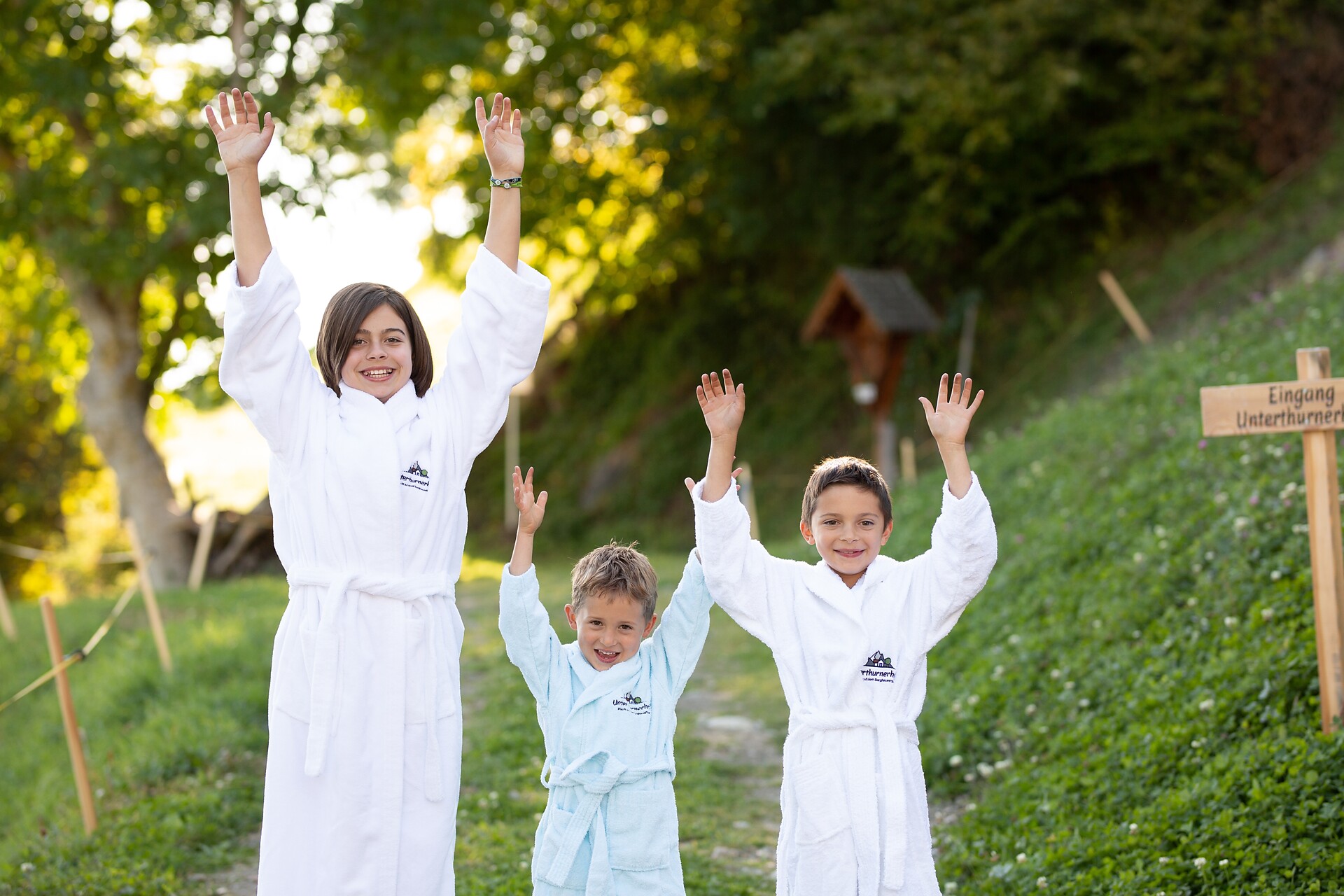 kids at the Unterthurnerhof