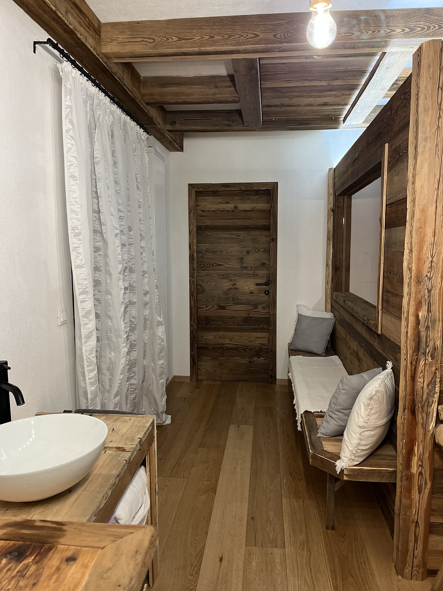 Sauna relaxation area
