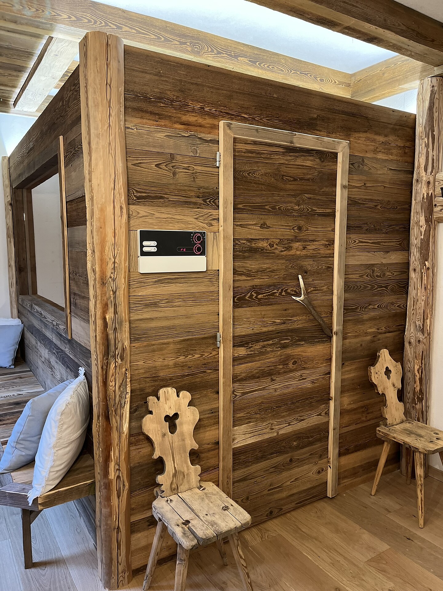 Sauna relaxation area