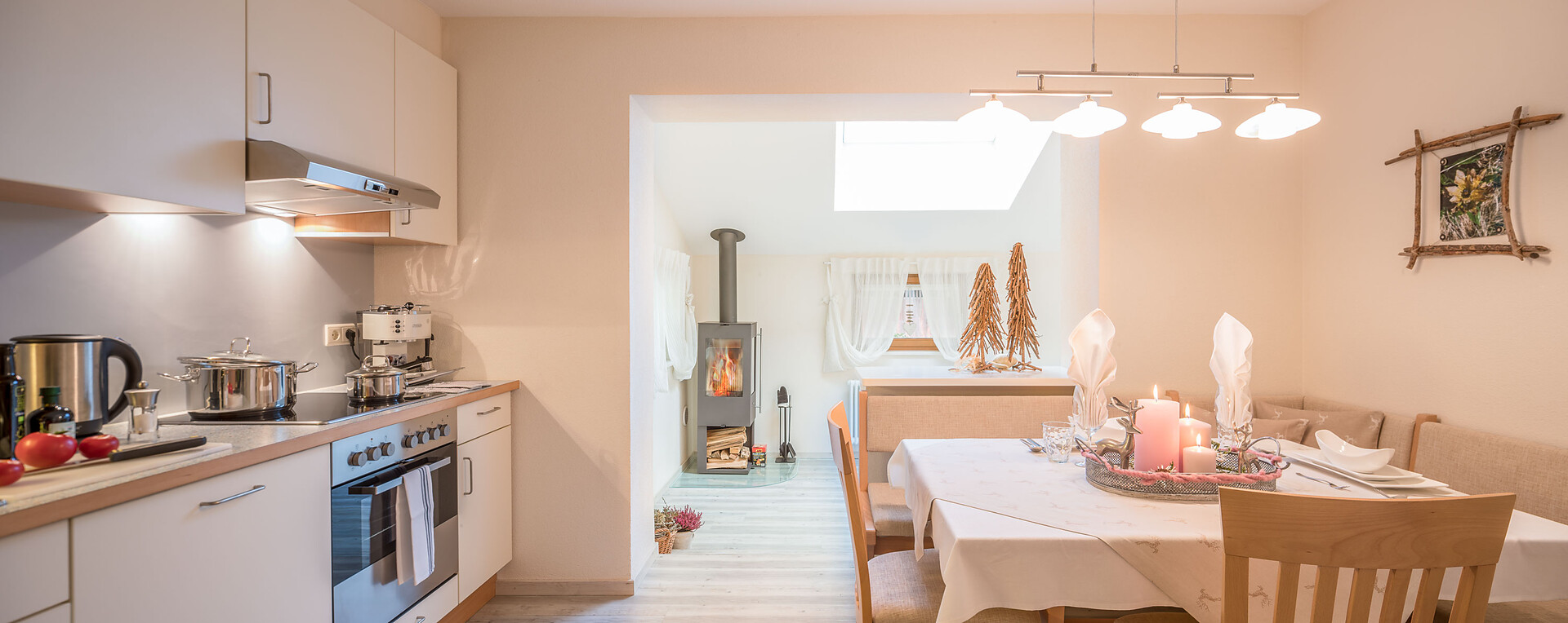 Kitchen with dining area