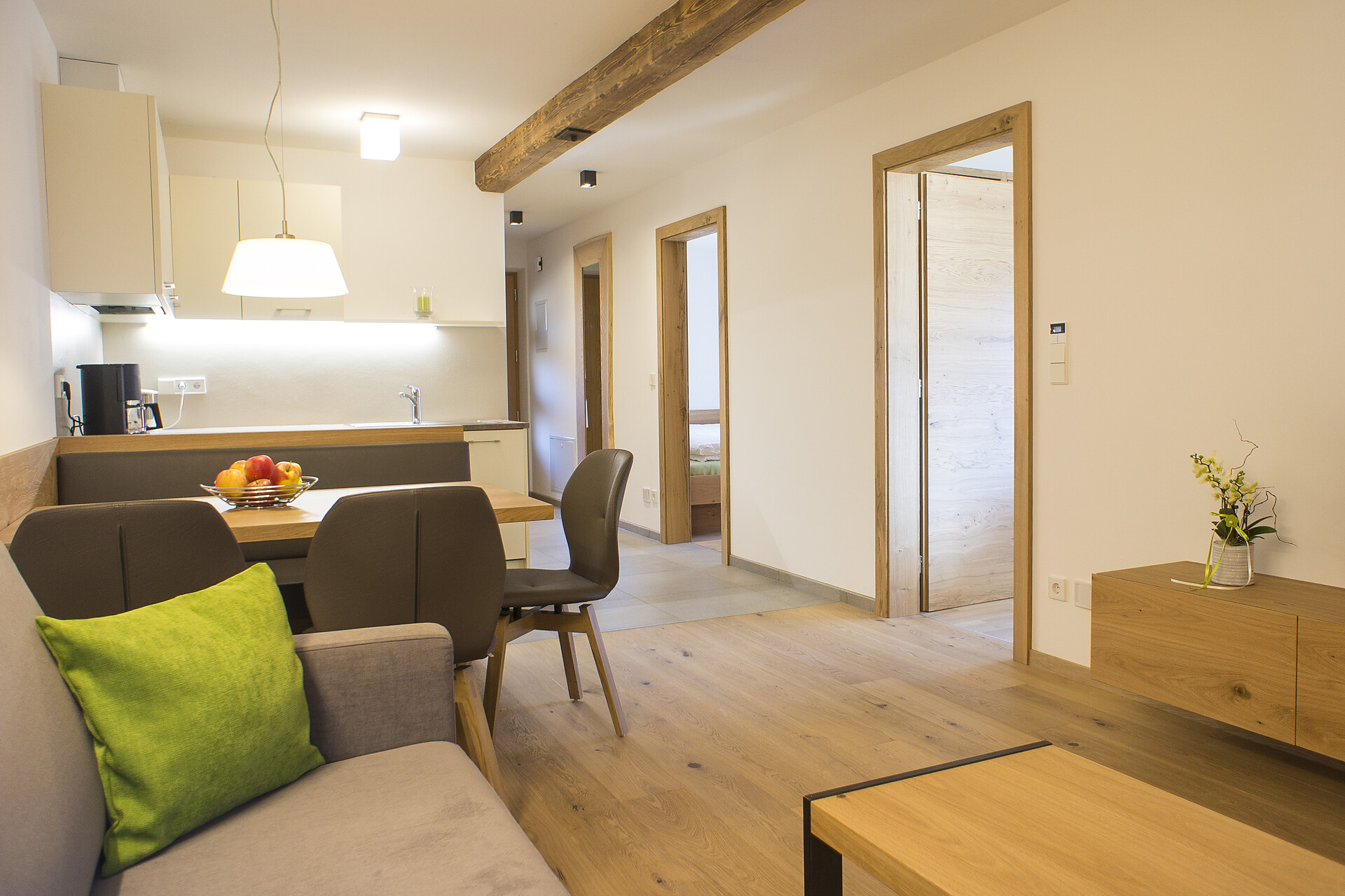 Kitchen and living room