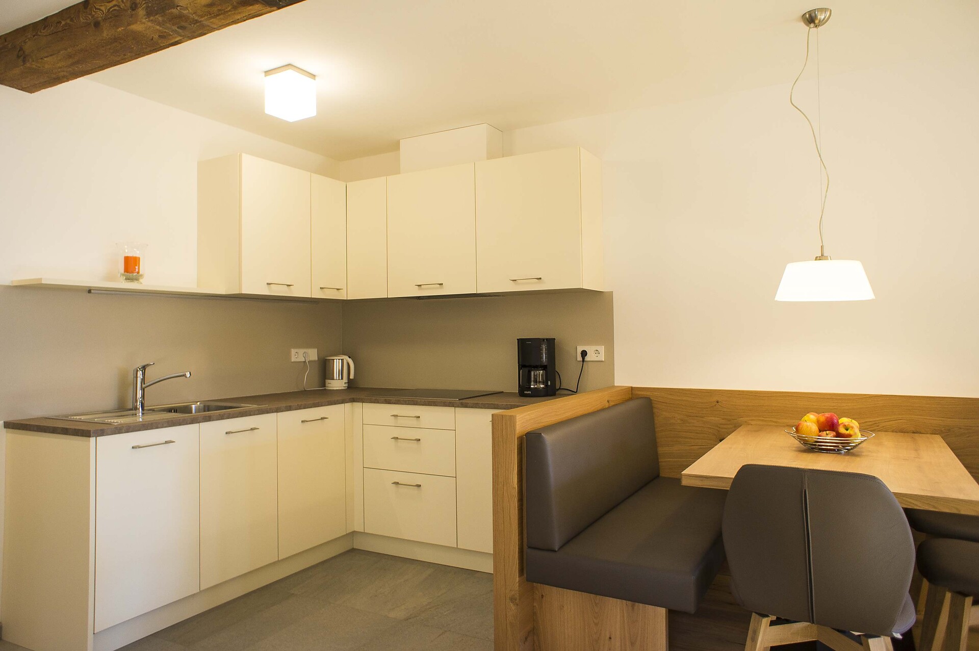 Kitchen and living room