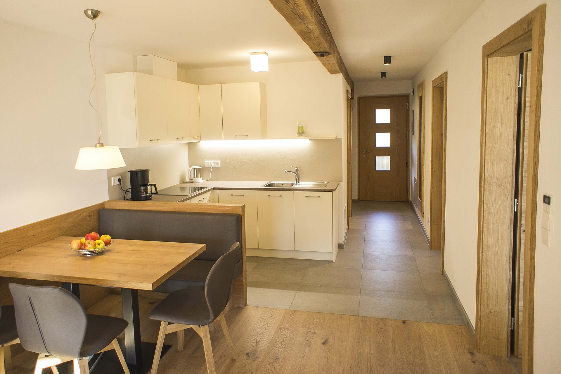 Kitchen and living room