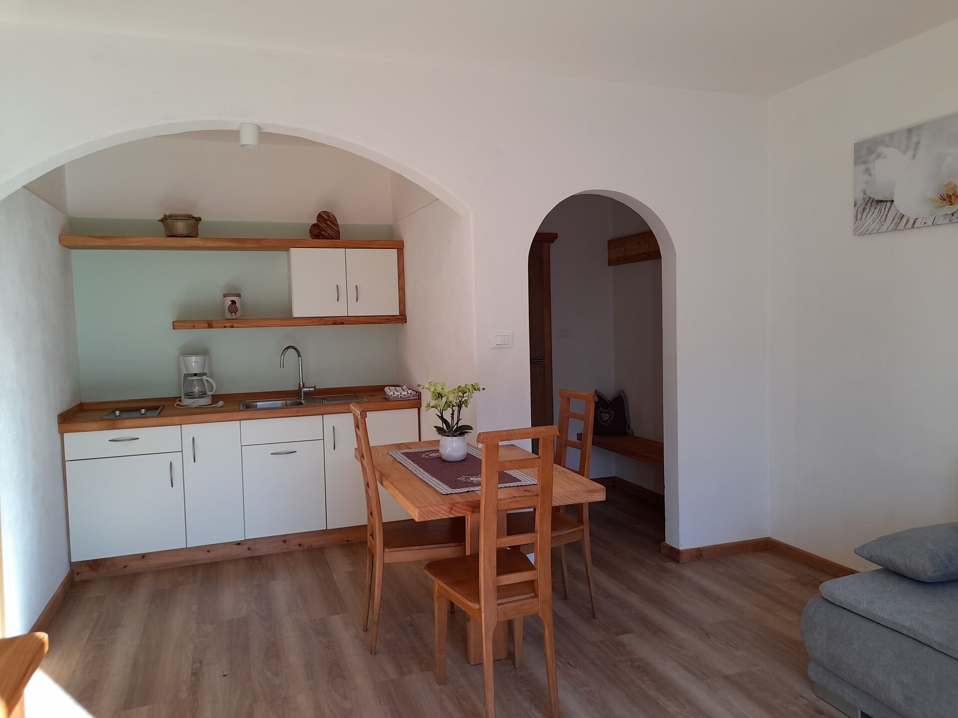 Kitchen and living room