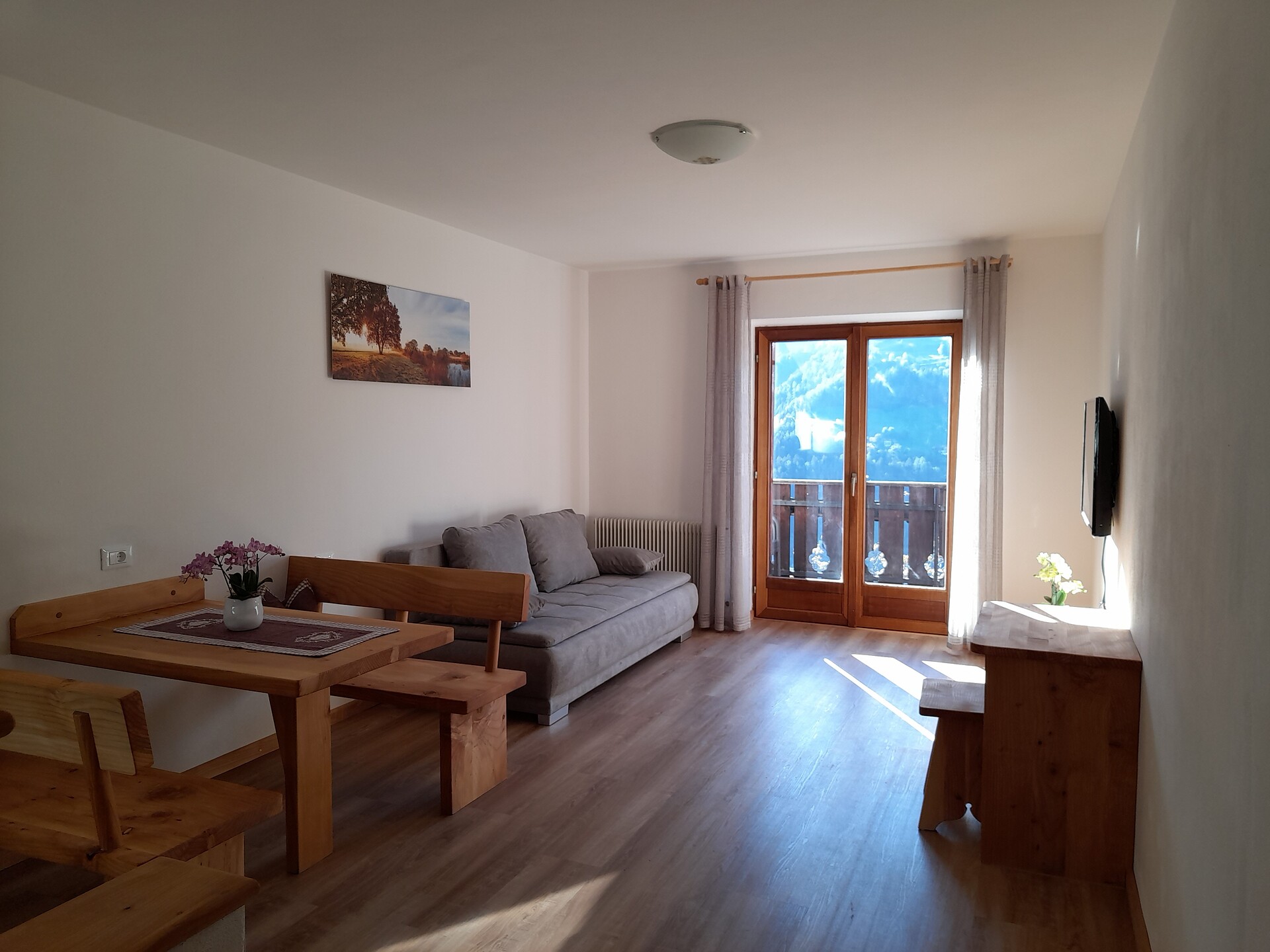 Kitchen and living room
