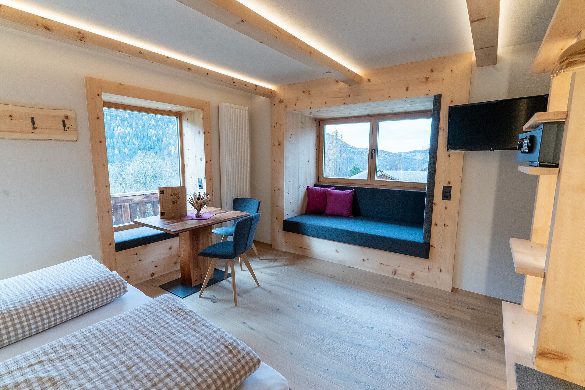 camera da letto e soggiorno