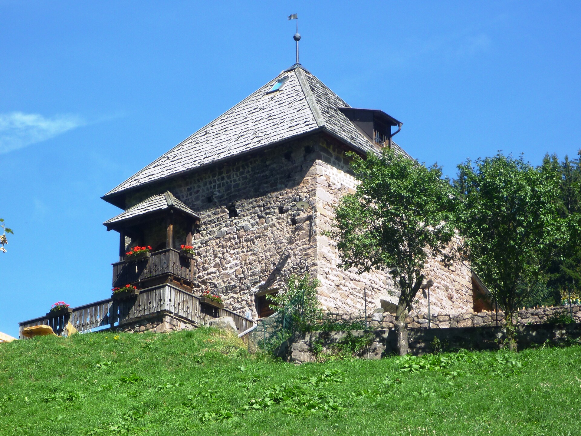 Medieval tower with apartments