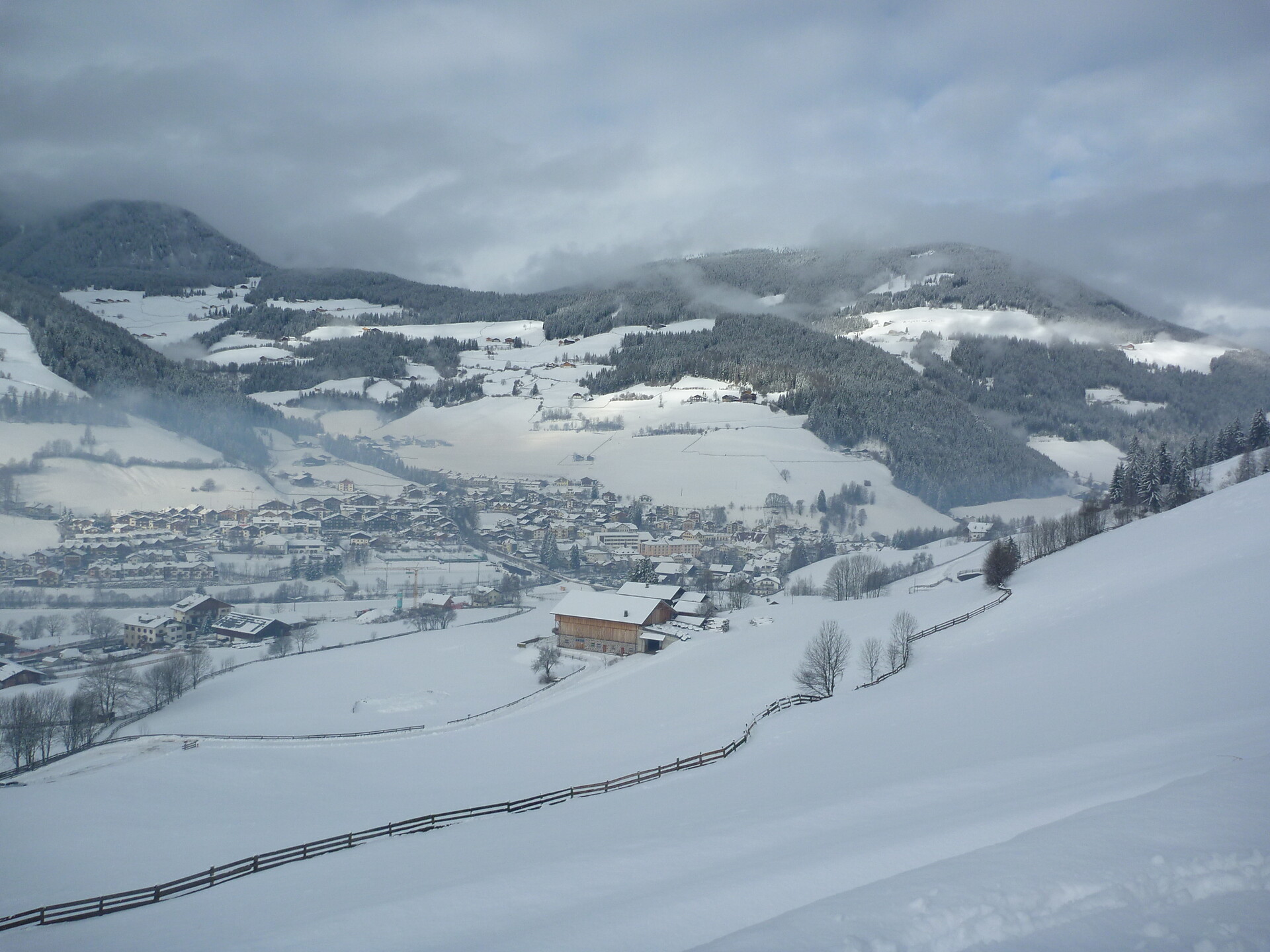 Winter panoramic view Stofnerhof