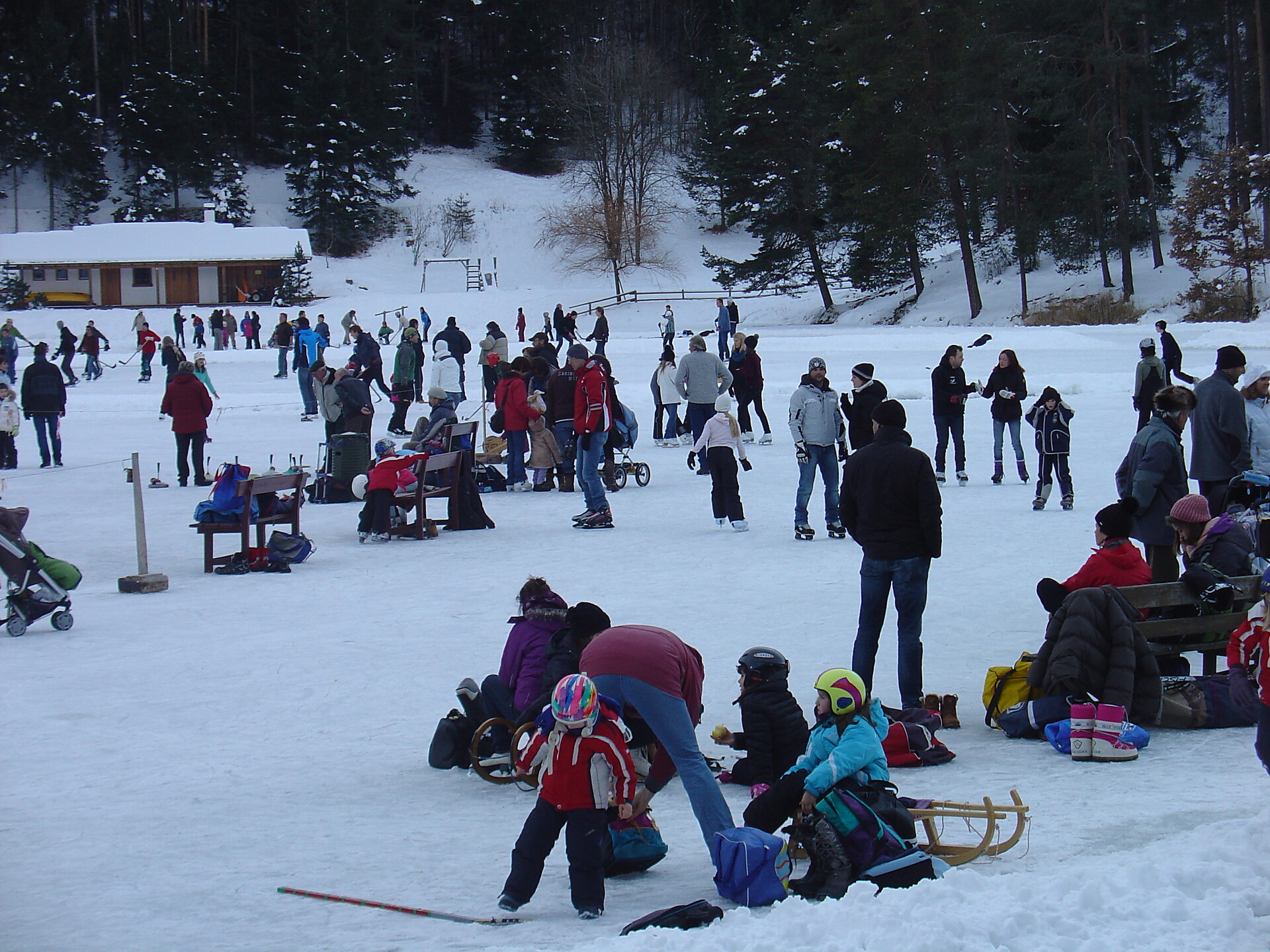 Eislaufen am Wolfsgrubner See