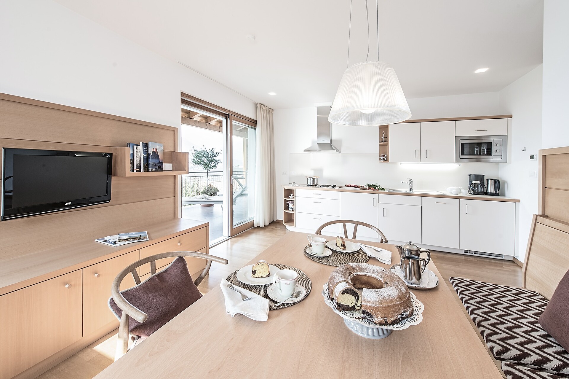 kitchen with dining table