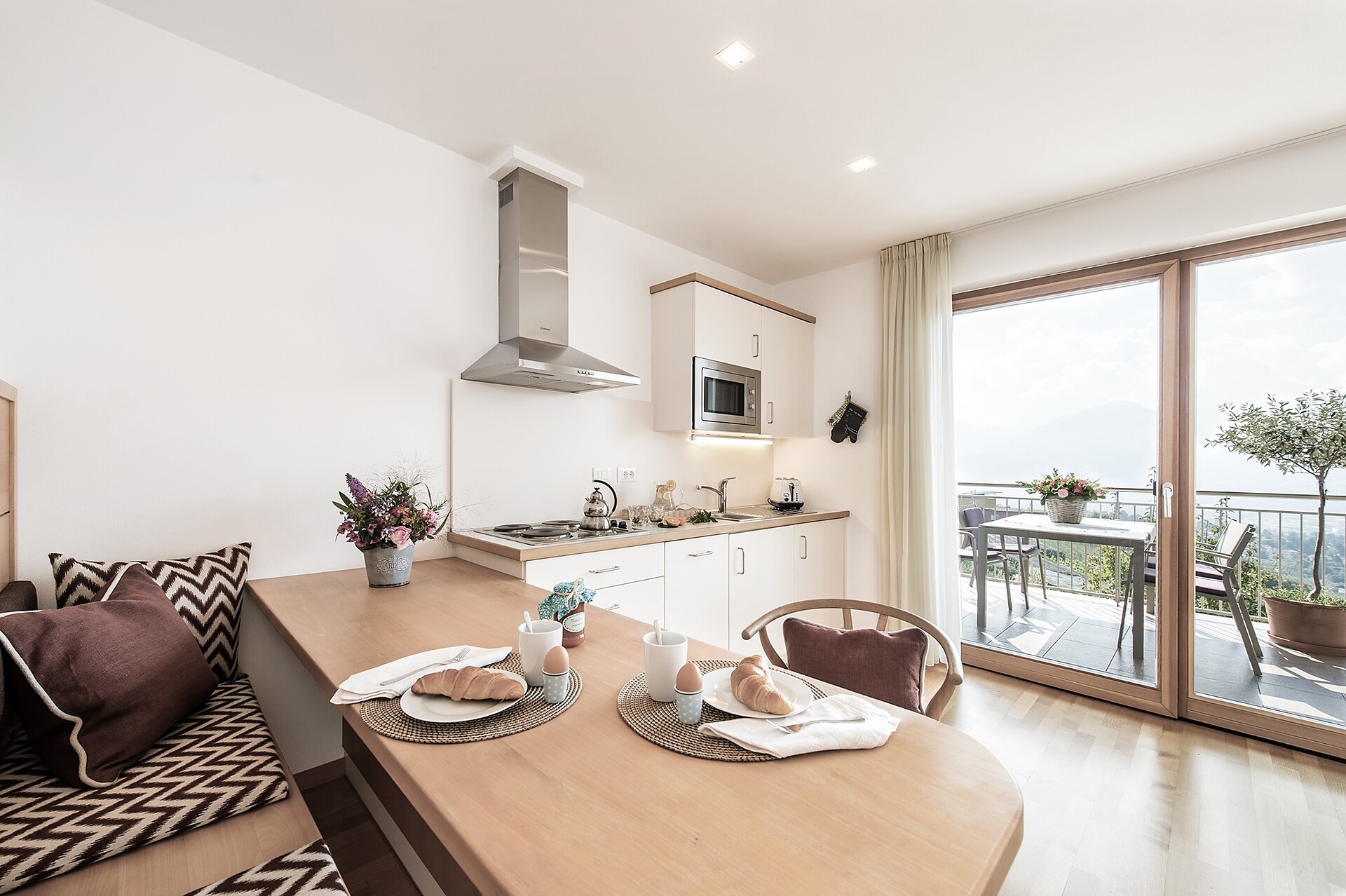 Bright kitchen with premium fittings