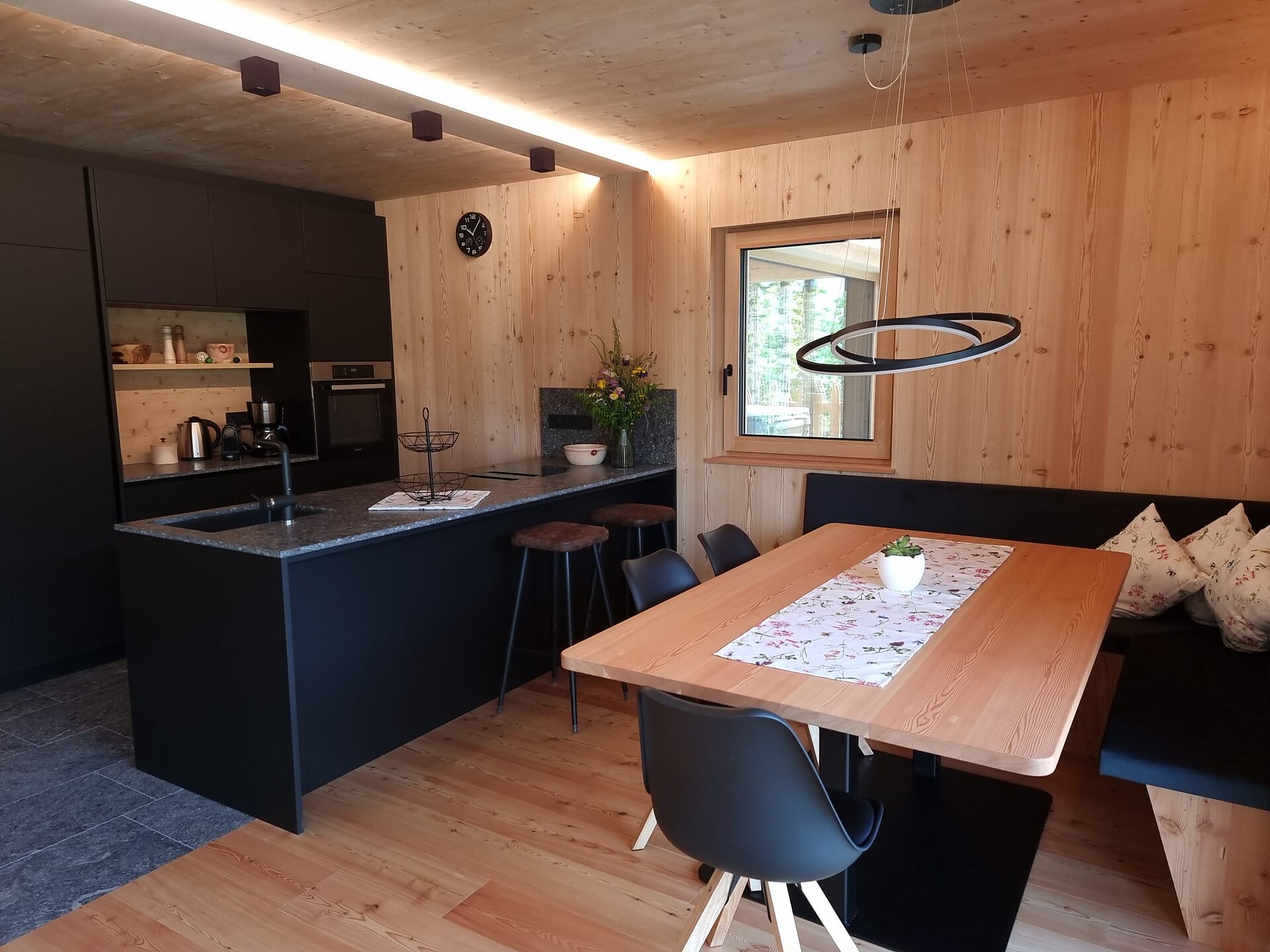 Kitchen and living room